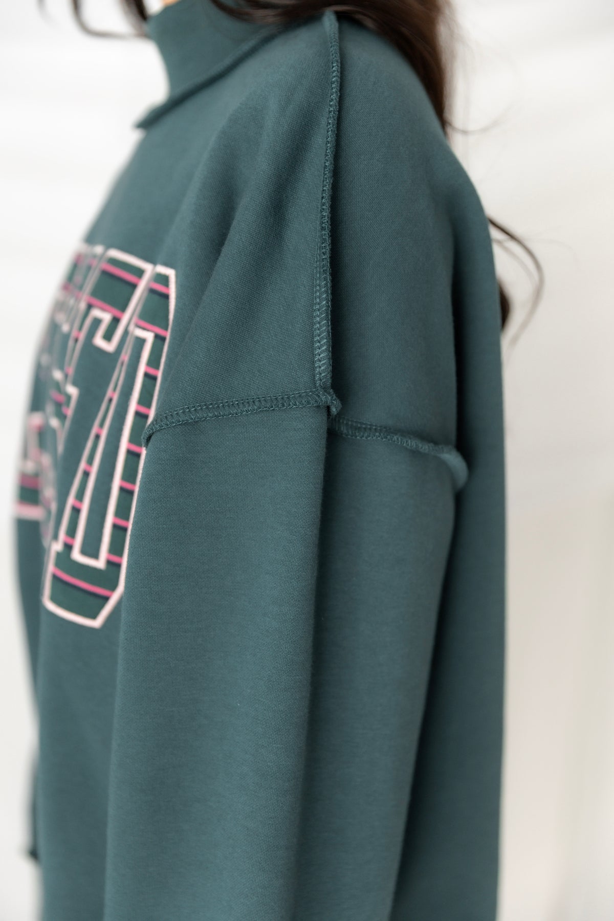 Blessed Embroidered Mockneck