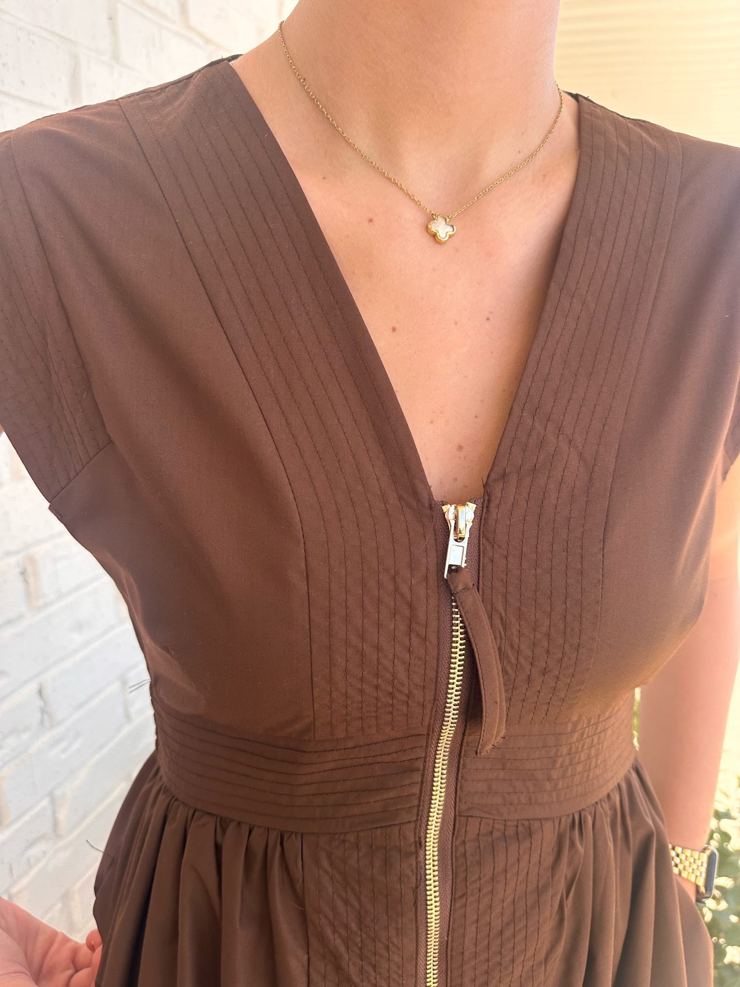 Jessica 2.0 Zip Up Midi Dress