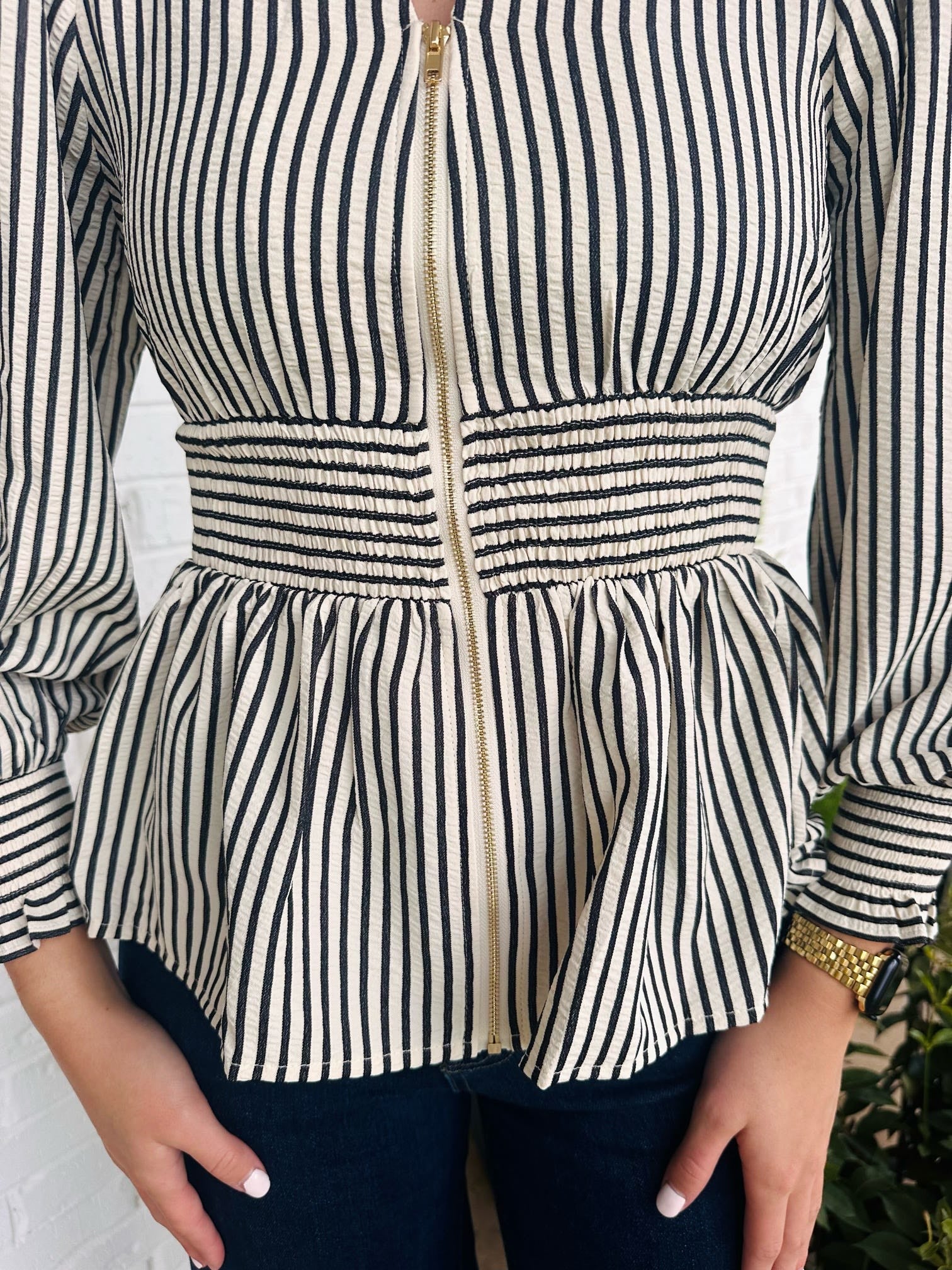 Caylee Zip Up Blouse