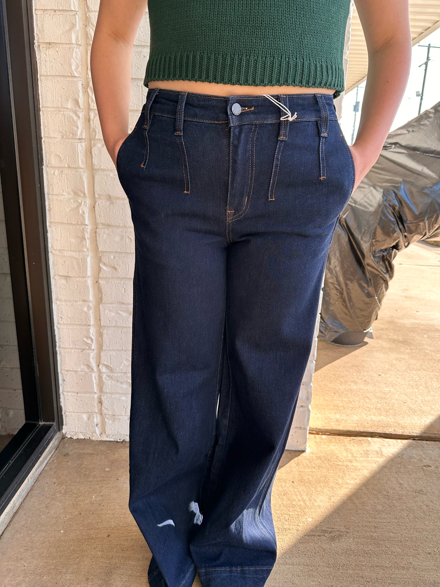 Flying Monkey High Rise Wide Jeans