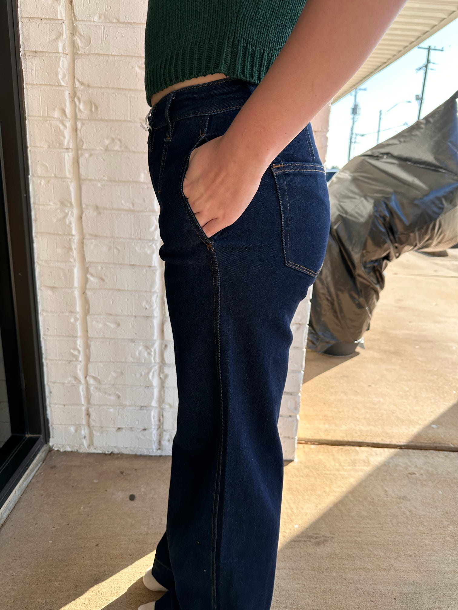 Flying Monkey High Rise Wide Jeans