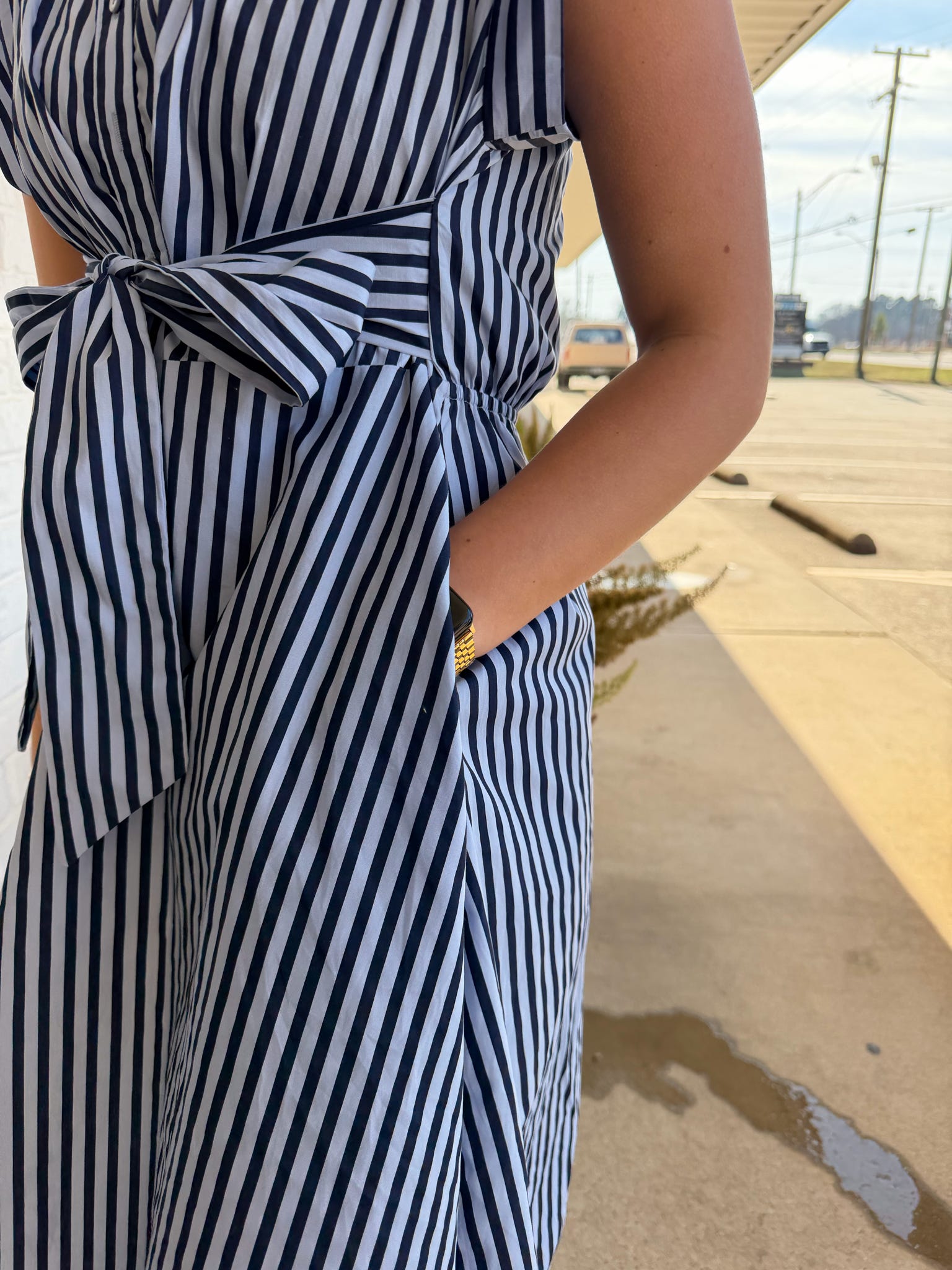 Entro Cap Sleeve Maxi Dress