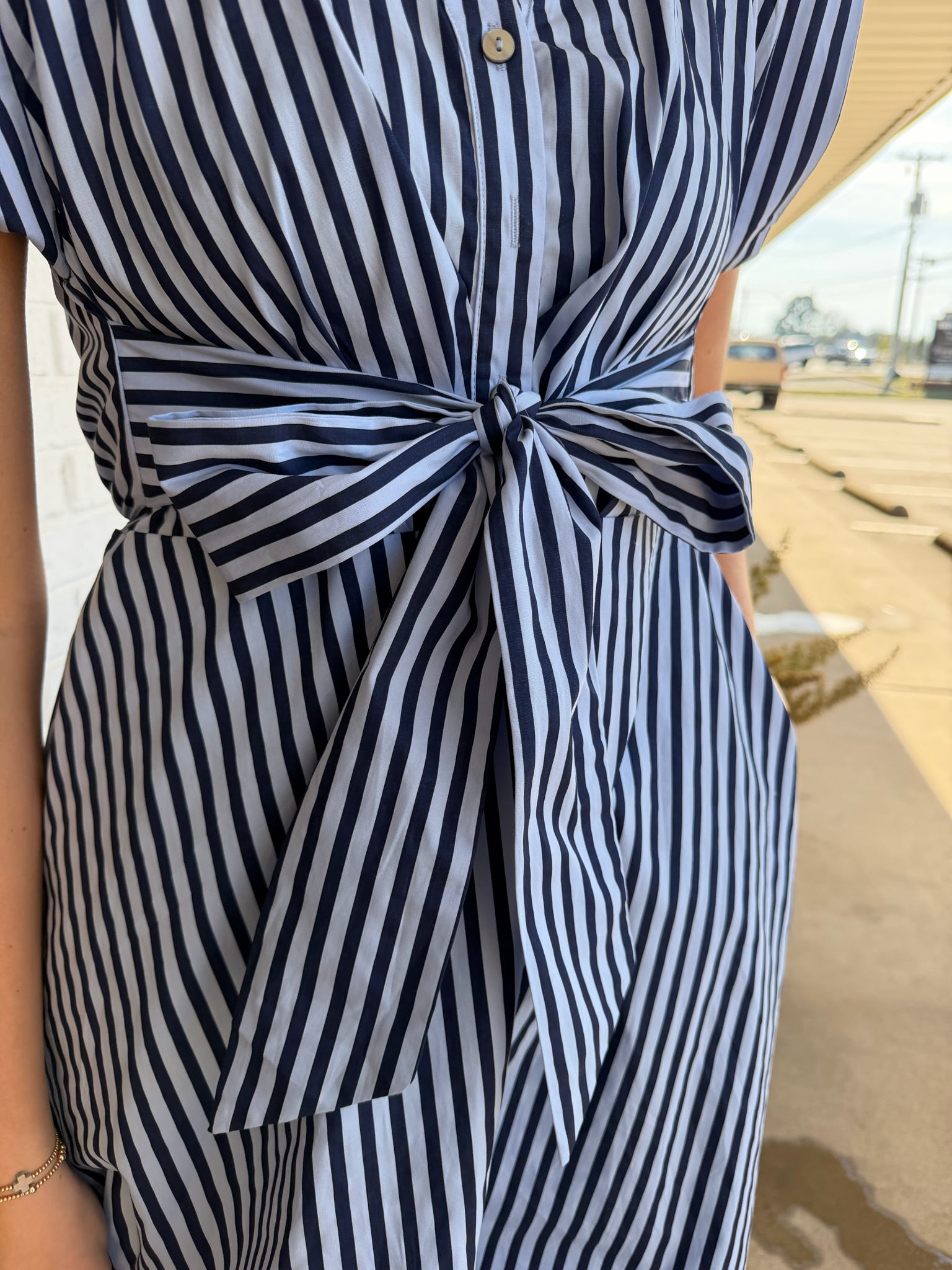 Entro Cap Sleeve Maxi Dress