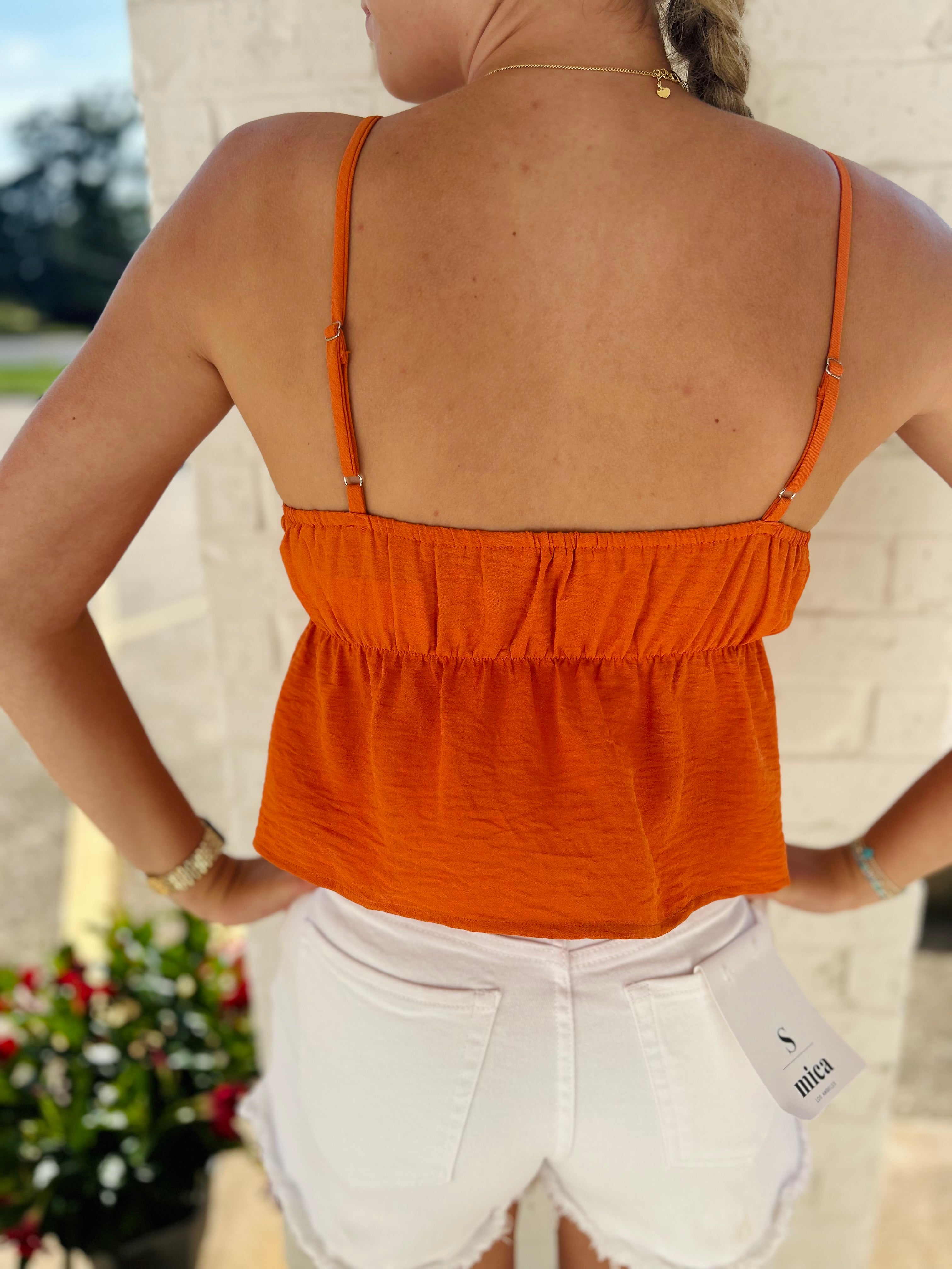 Fly By Flowy Adjustable Strap Tank Top