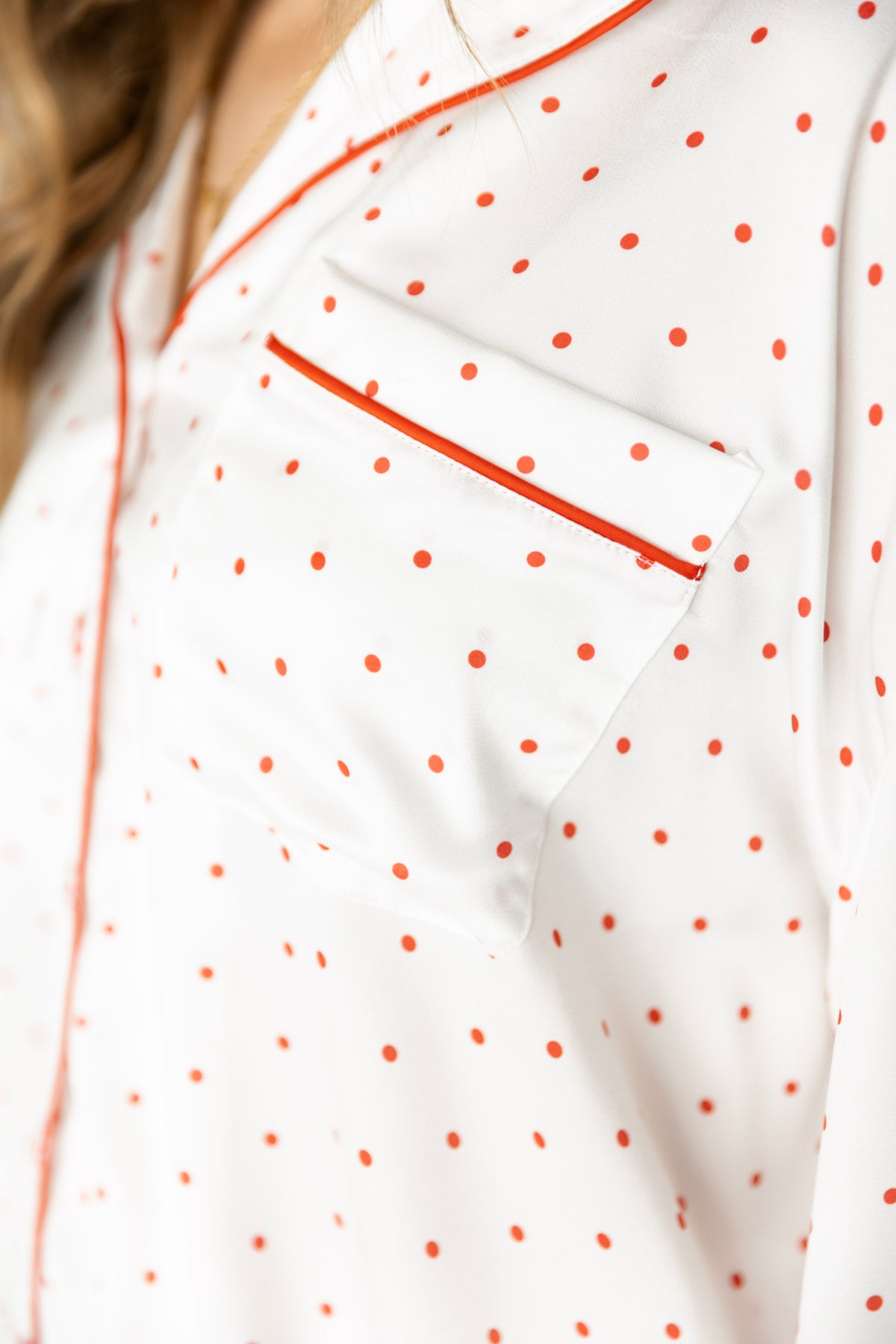 Satin Polka Dot PJ Set