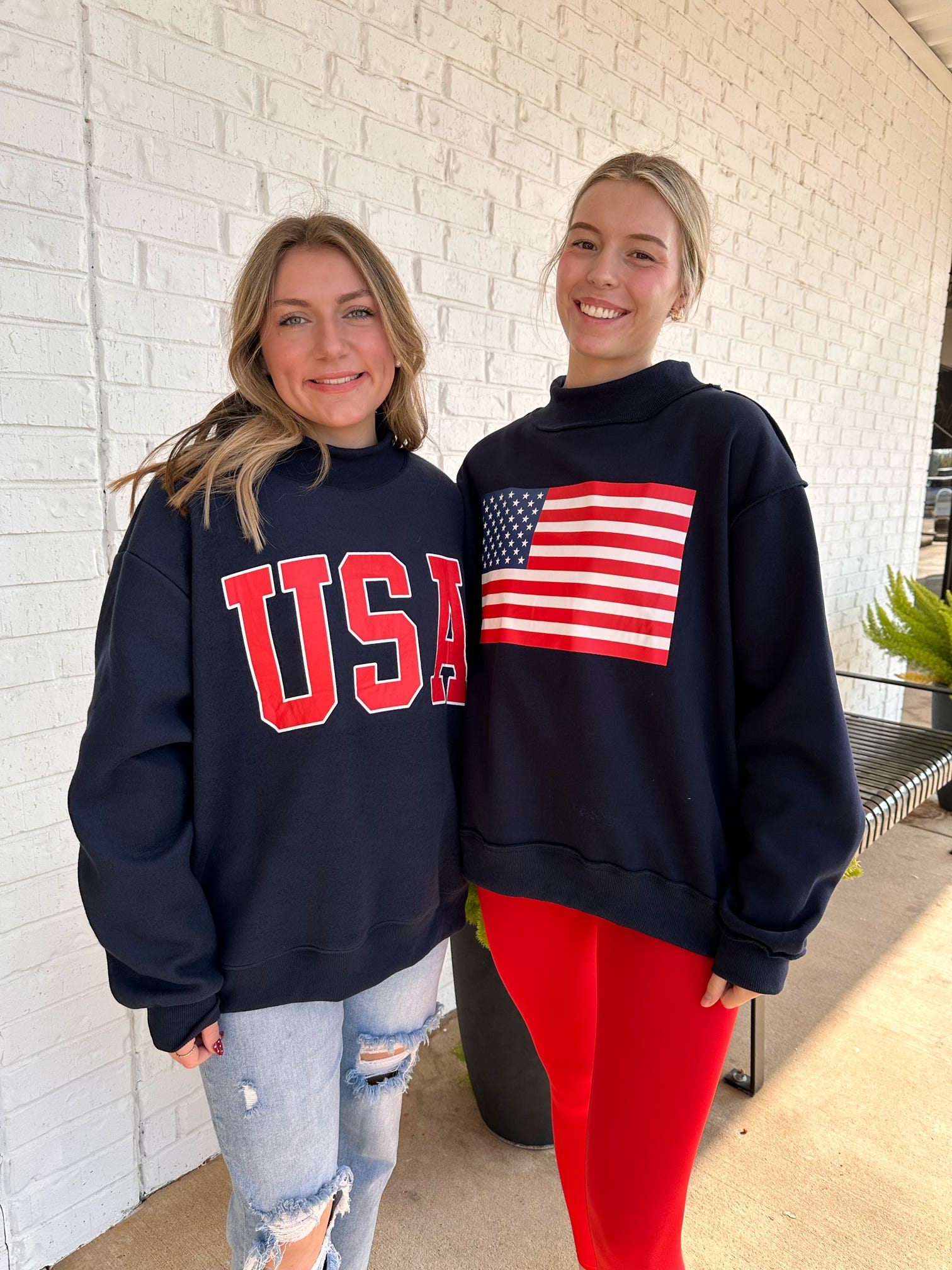 Oversized Reverse Mock Neck Sweatshirt