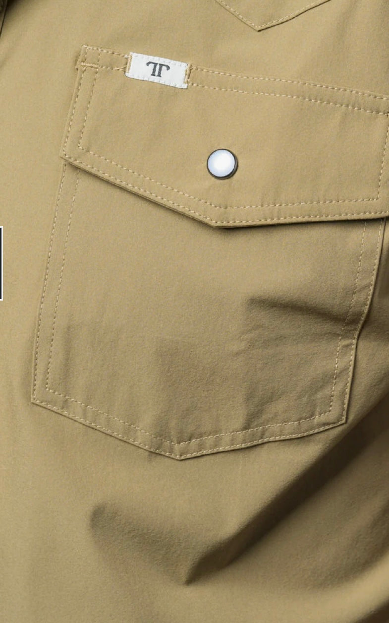 Ferrell Solid Short Sleeve Pearl Snap