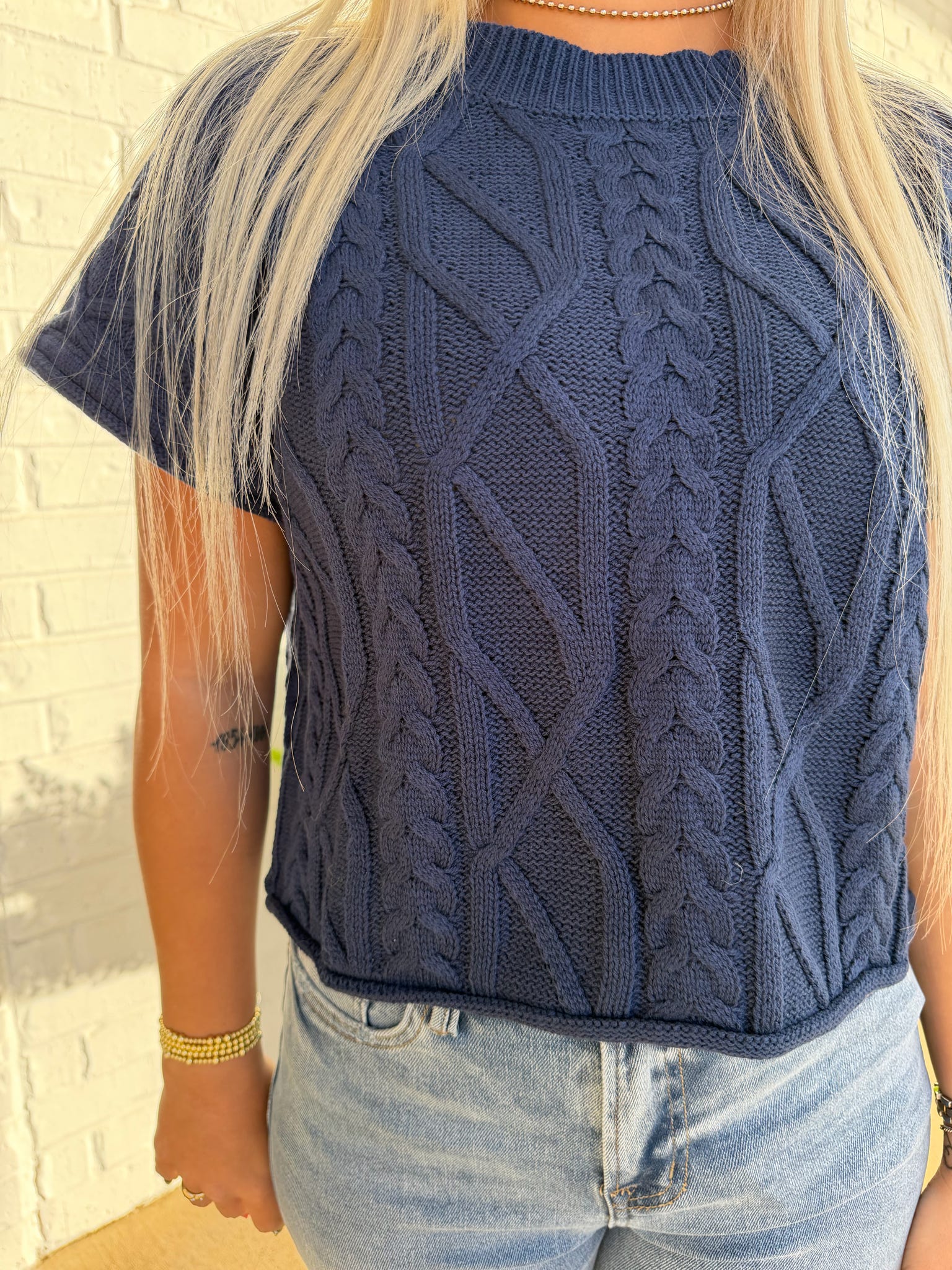 Entro Emmie Cable Knit Sweater