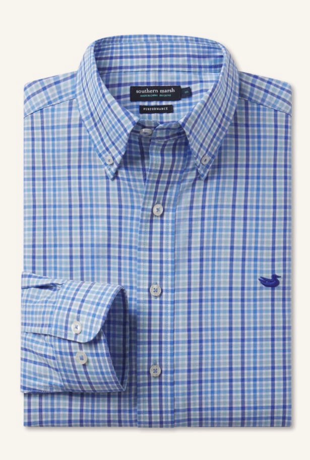 Southern Marsh Performance Dress Shirt