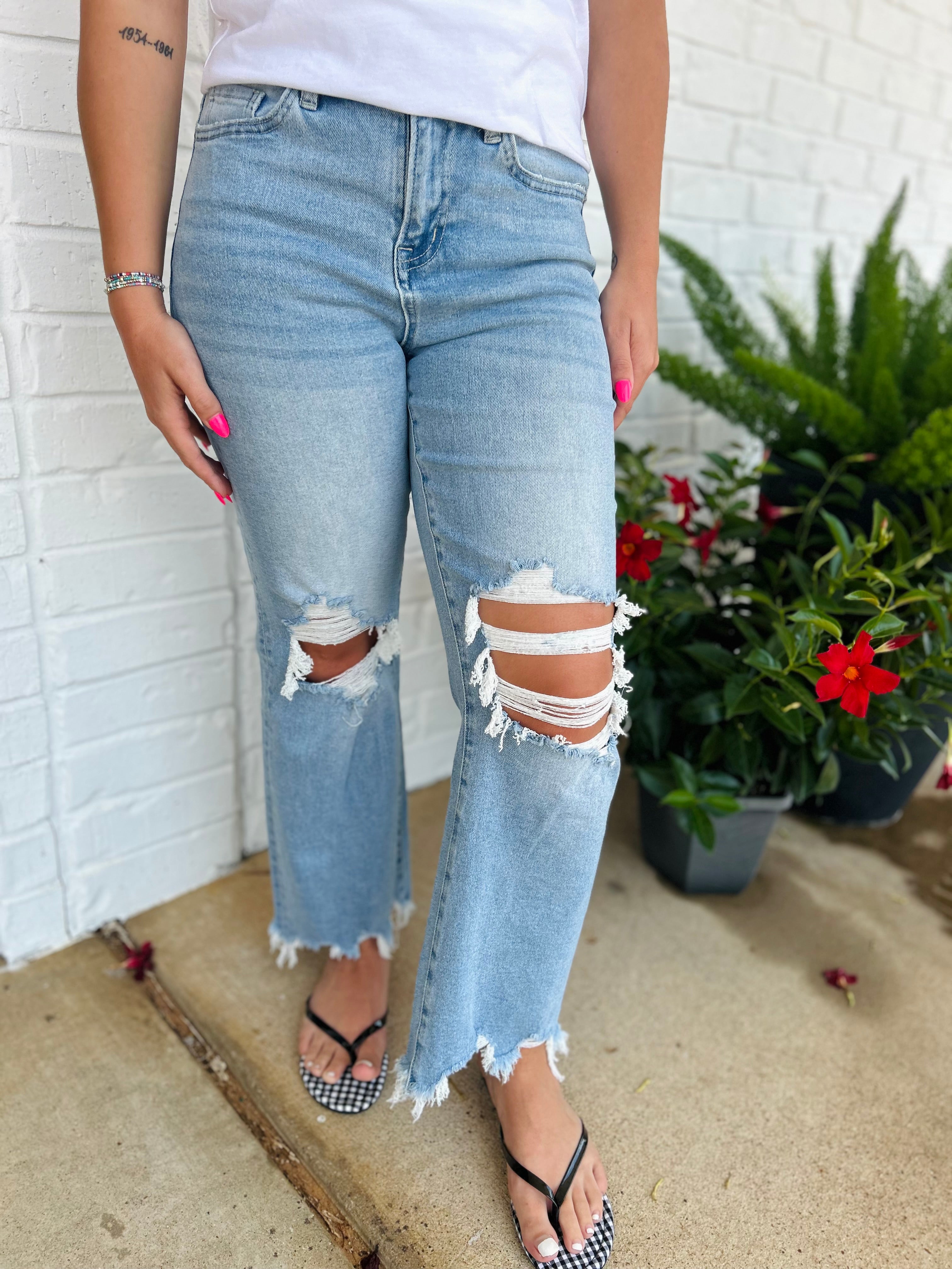 Mica 90's Vintage Crop Flare