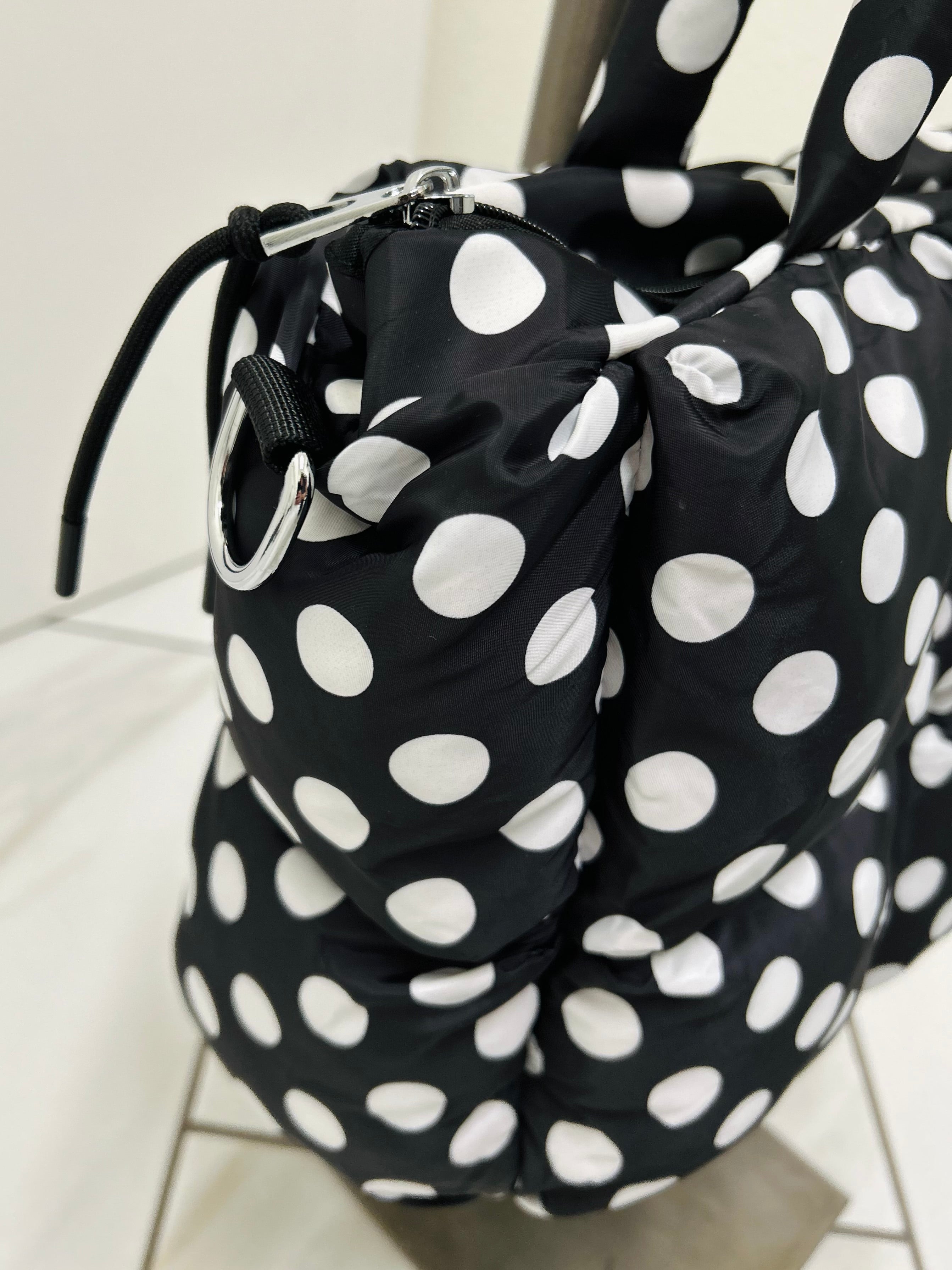 Polka Dot Mini Puffer Bag
