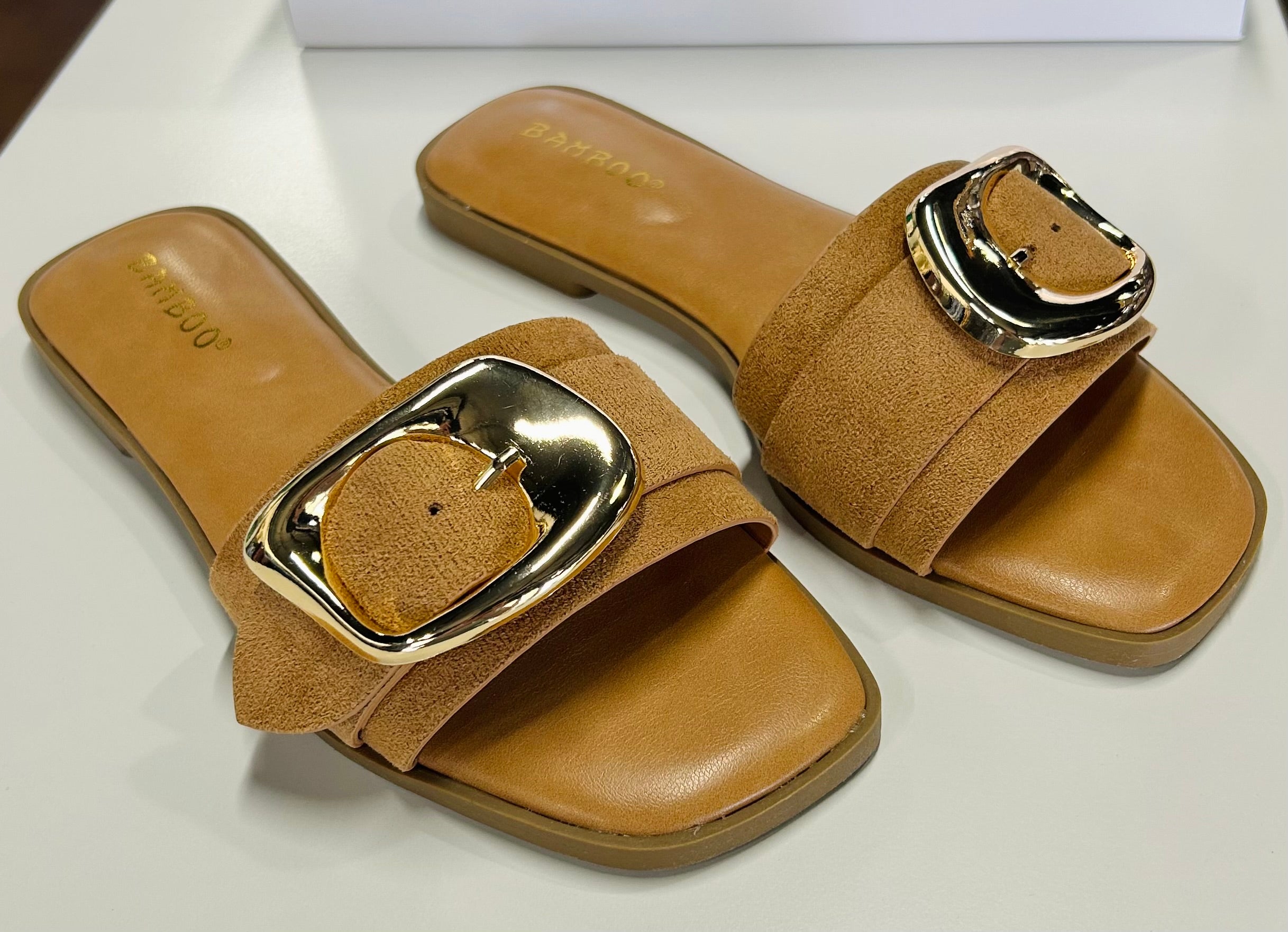 Fall Flats with Gold Buckle