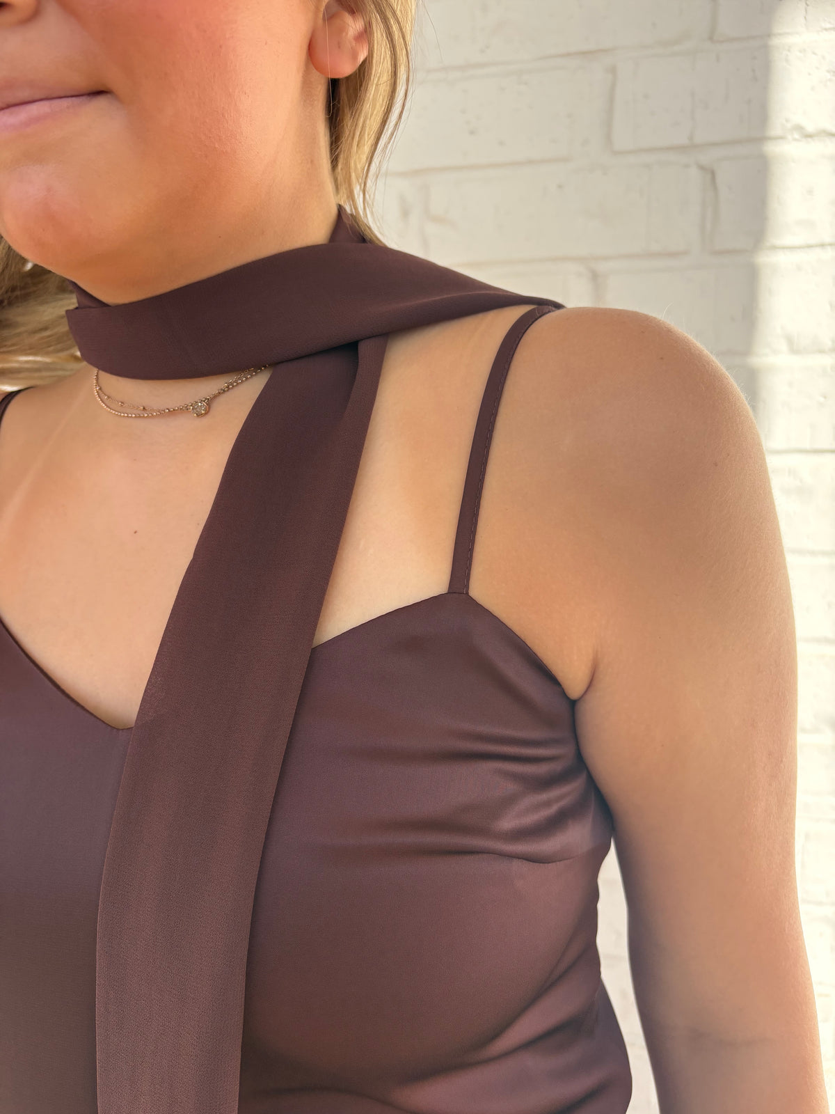 Meredith Detatched Scarf Maxi Dress