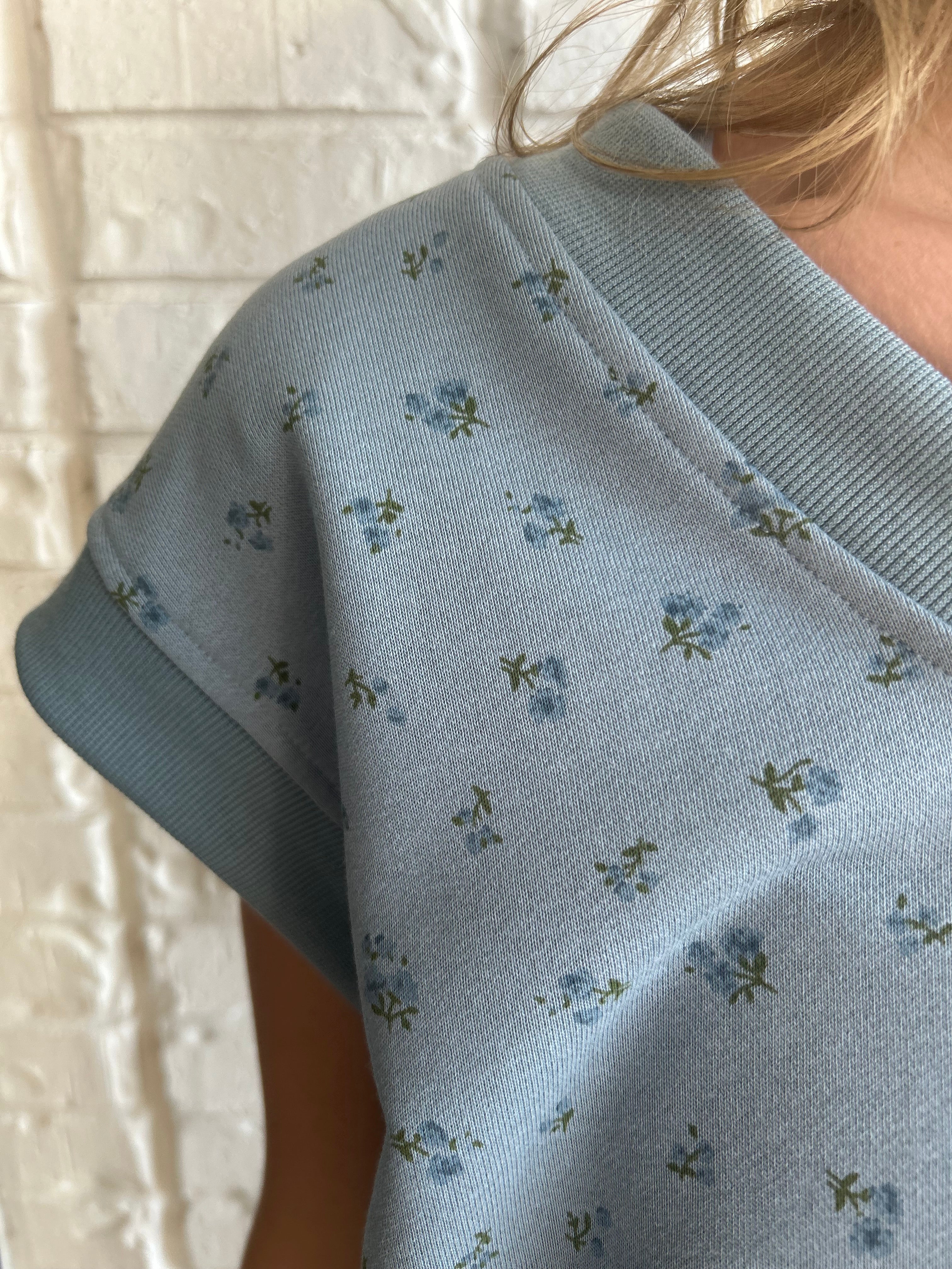 Aubry Floral Knit Sleeveless Top and Skirt Set