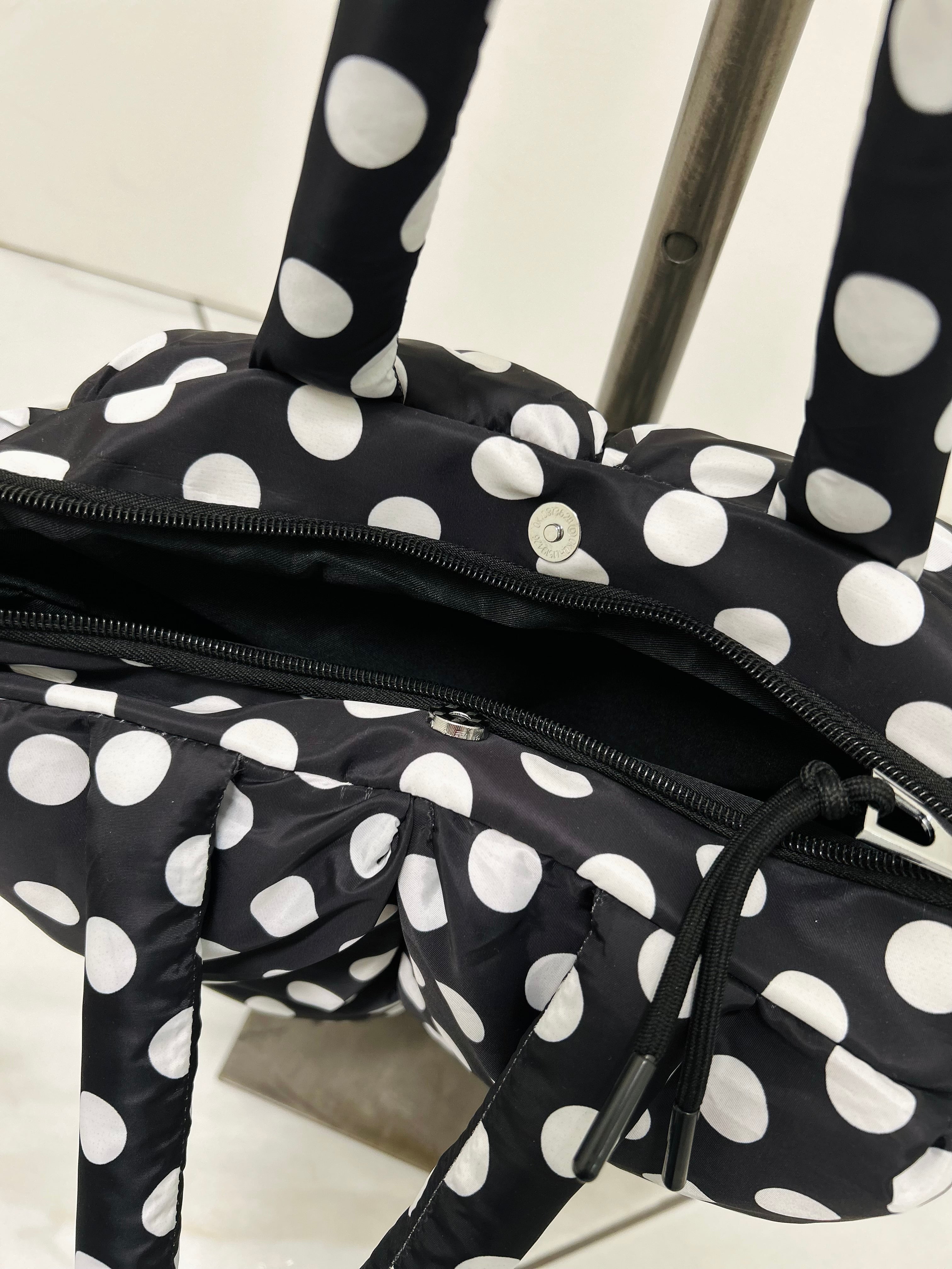 Polka Dot Mini Puffer Bag