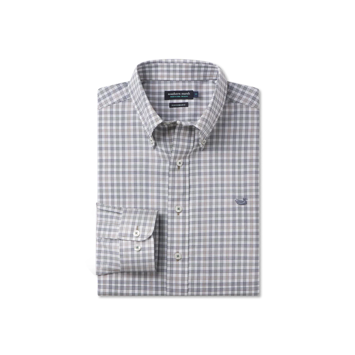 southern marsh dress shirts Southern Marsh Odessa Dress Shirt Purple& Yellow / XL