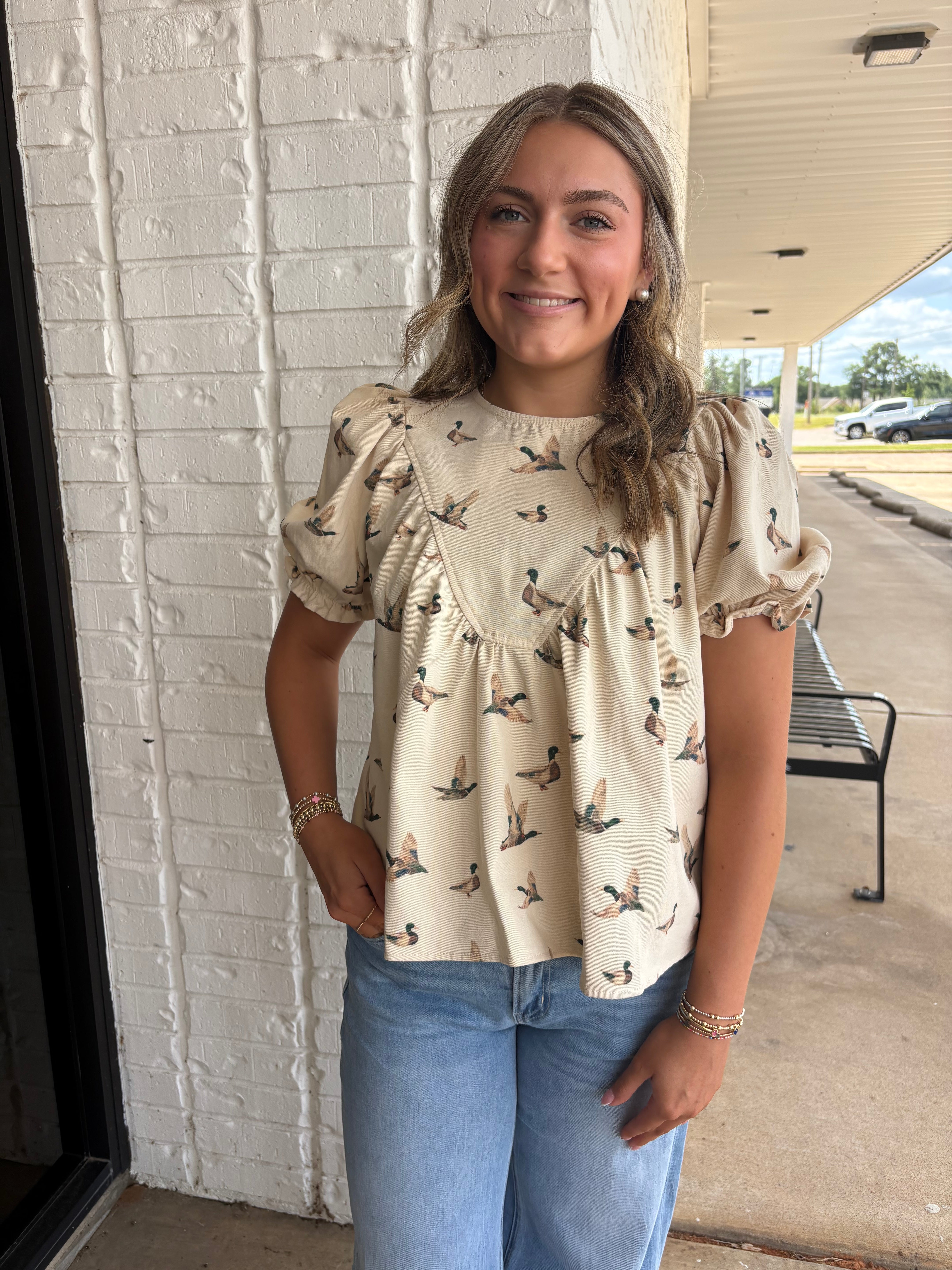 Mallard Duck Print Top