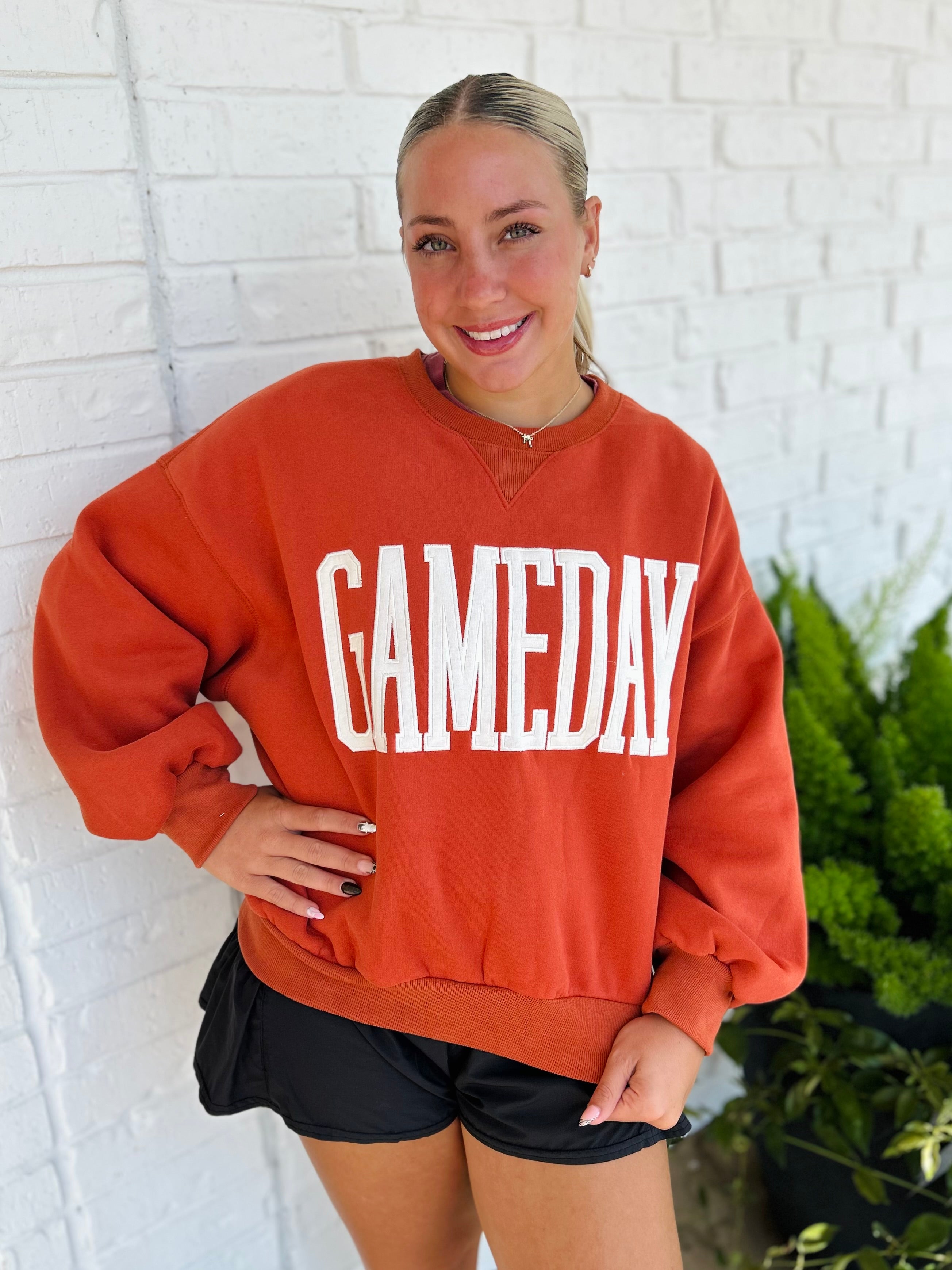 Embroidered Gameday Sweatshirt