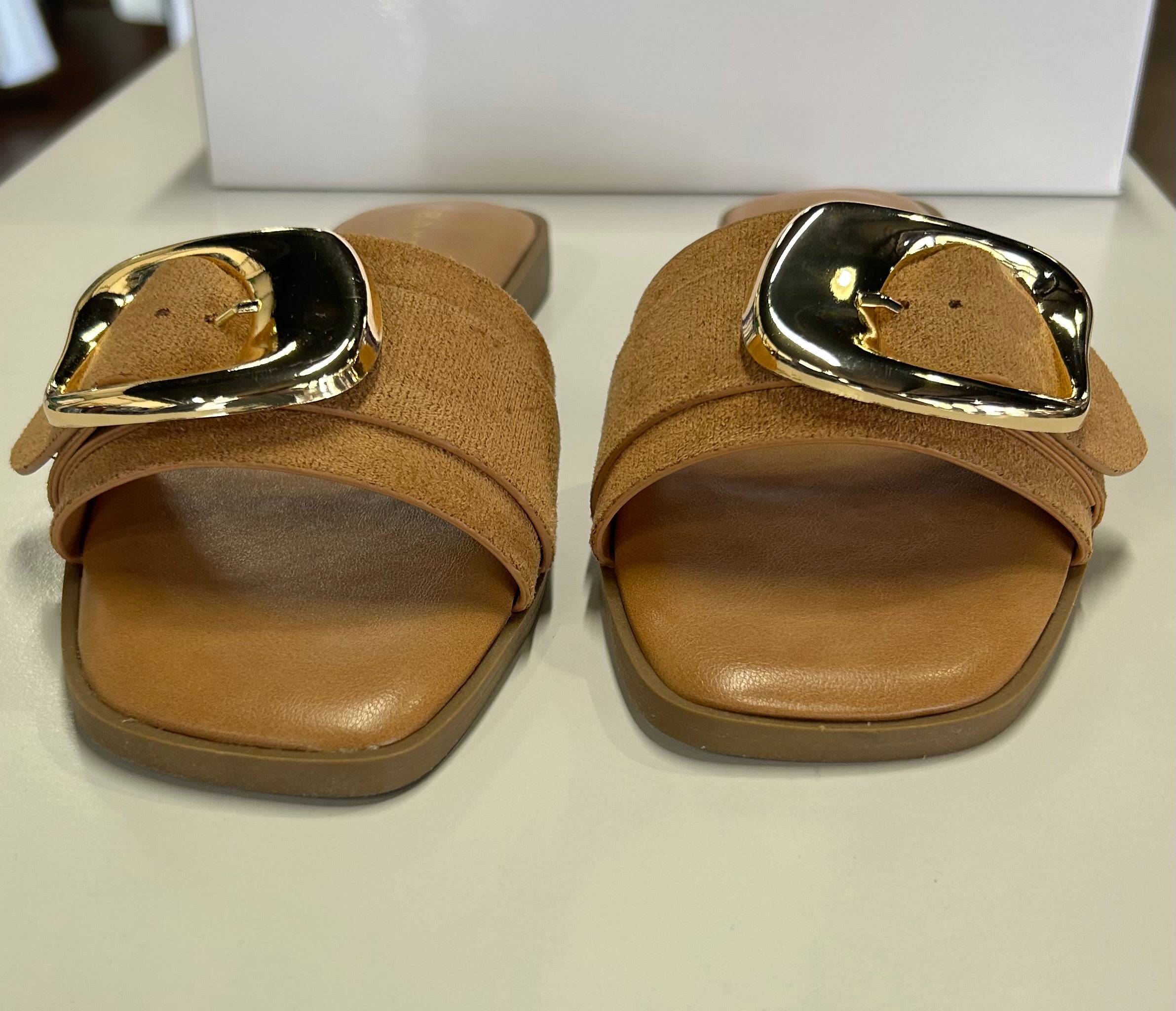 Fall Flats with Gold Buckle