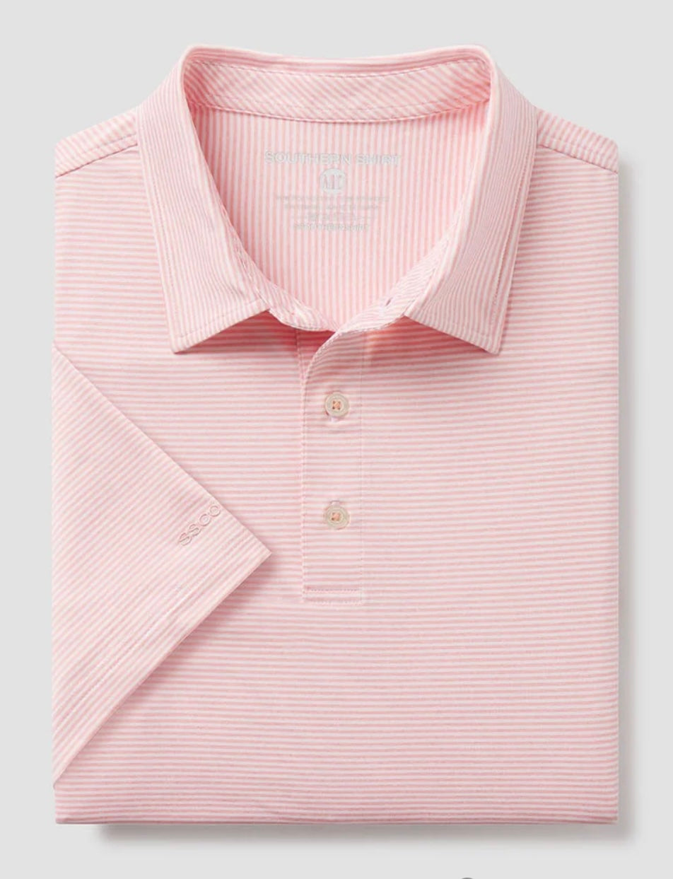 Southen Shirt Heather Madison Stripe Polo