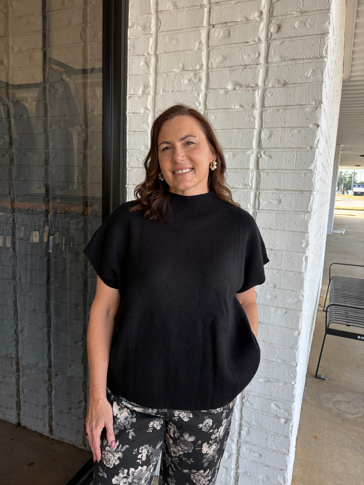 Marlee Mock Neck Sweater Top