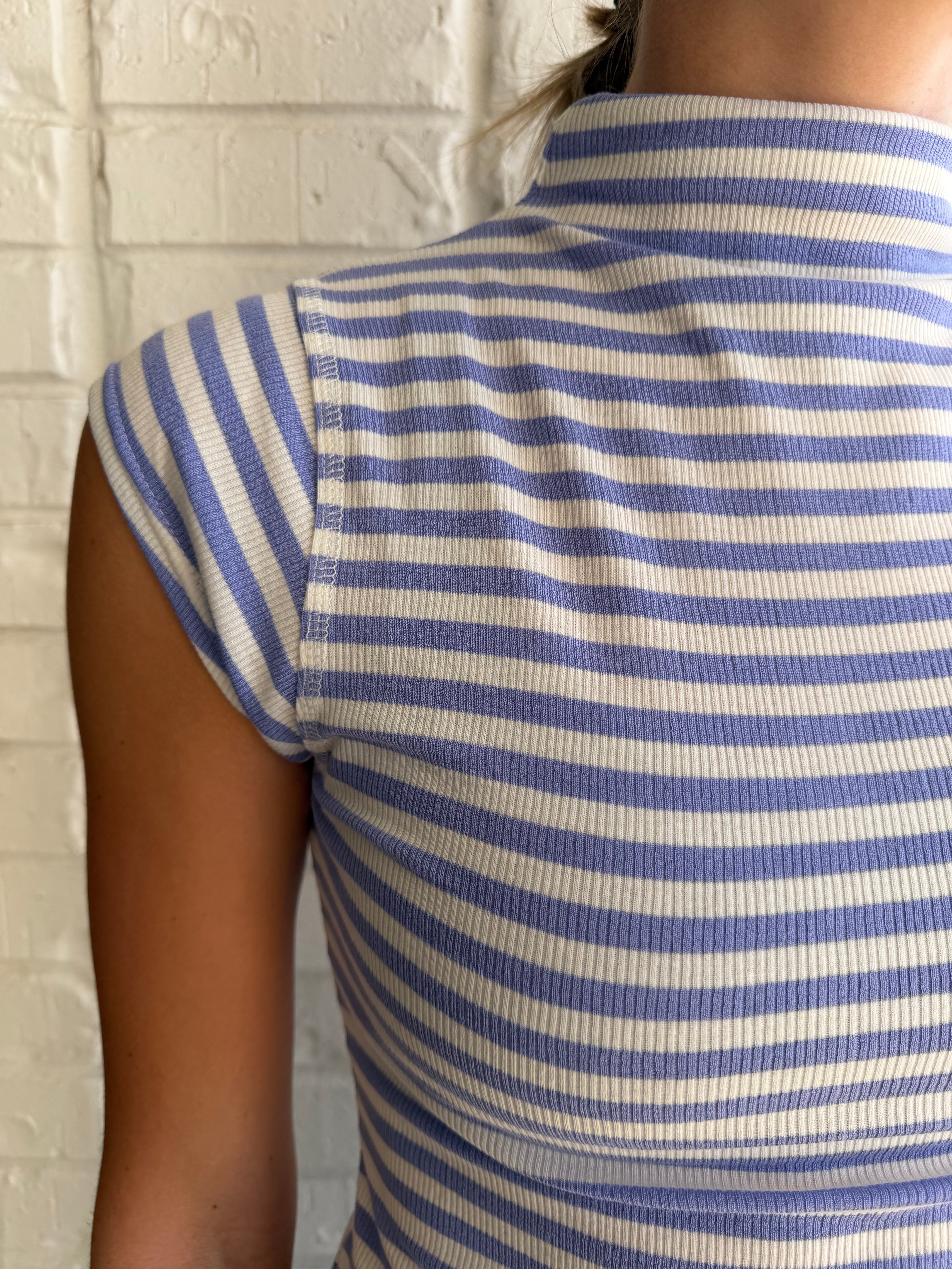 Mock Neck Fitted Top