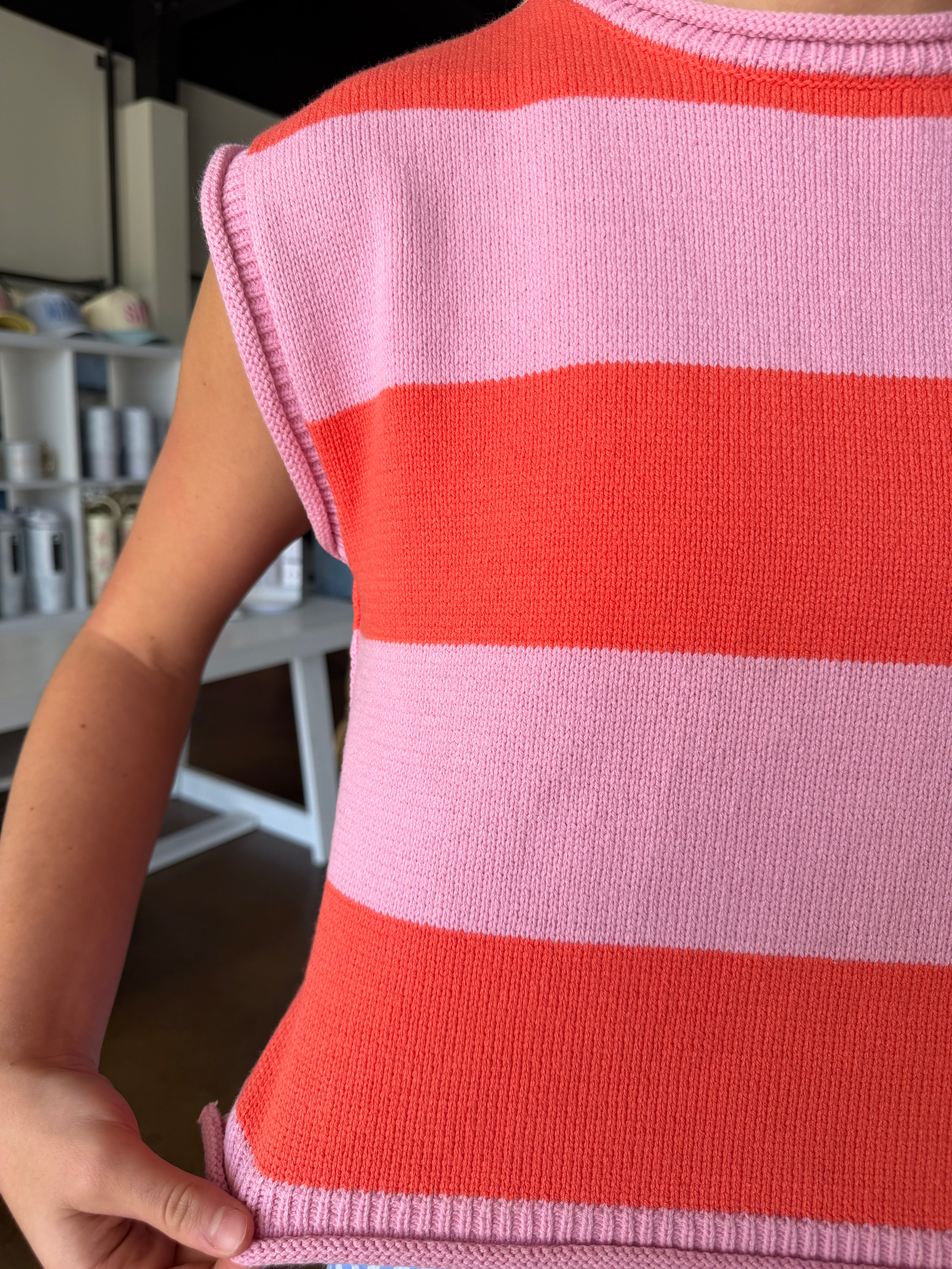 Cora Striped Knit Sweater