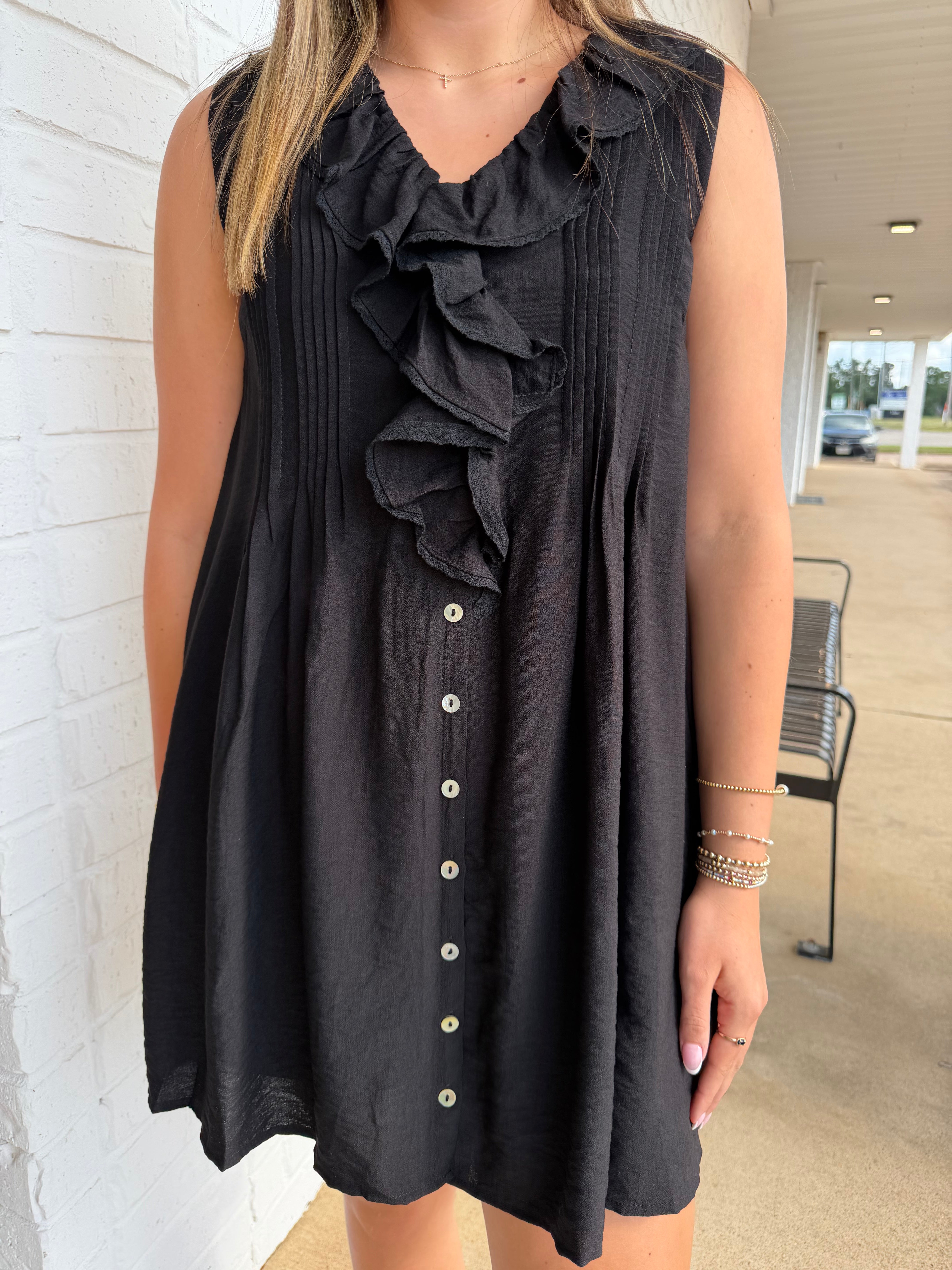 Entro Ruffle Button up Picnic Dress