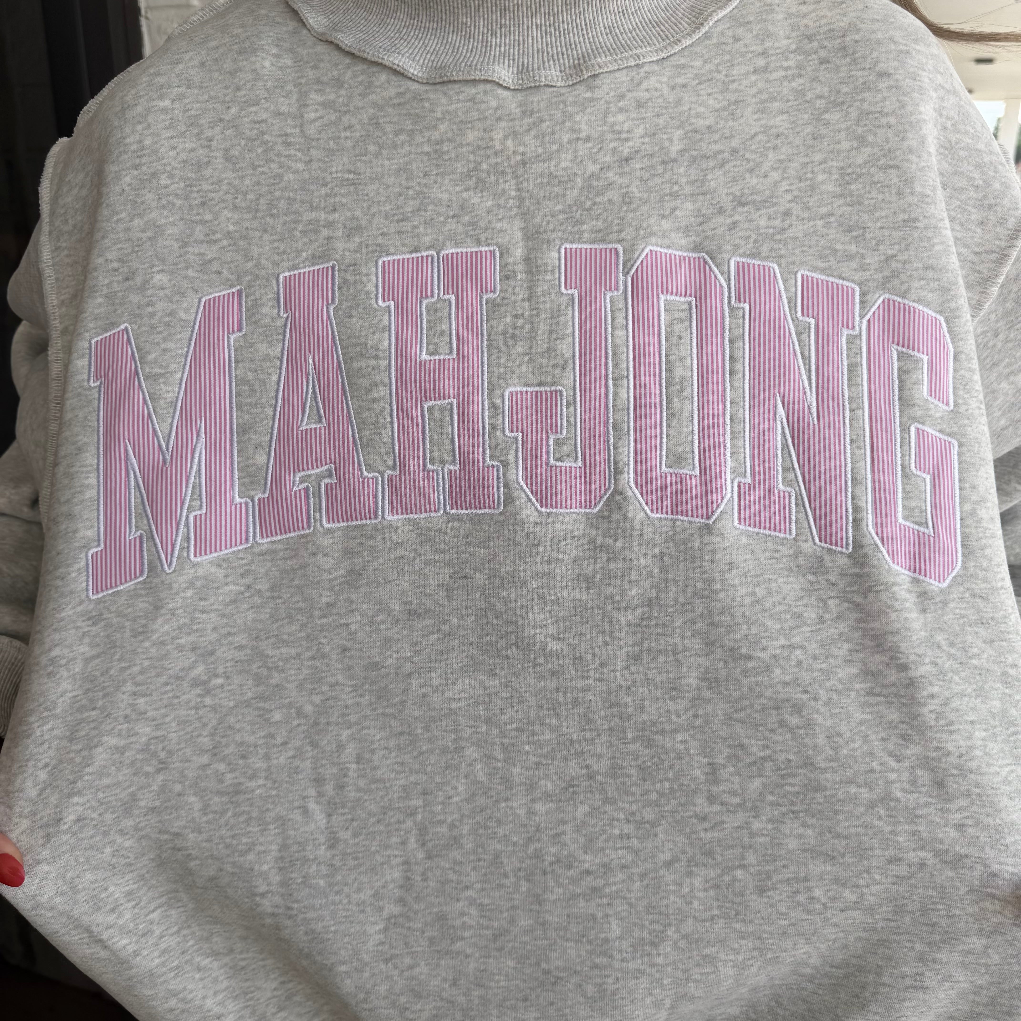 MAHJONG Embroidery Sweatshirt