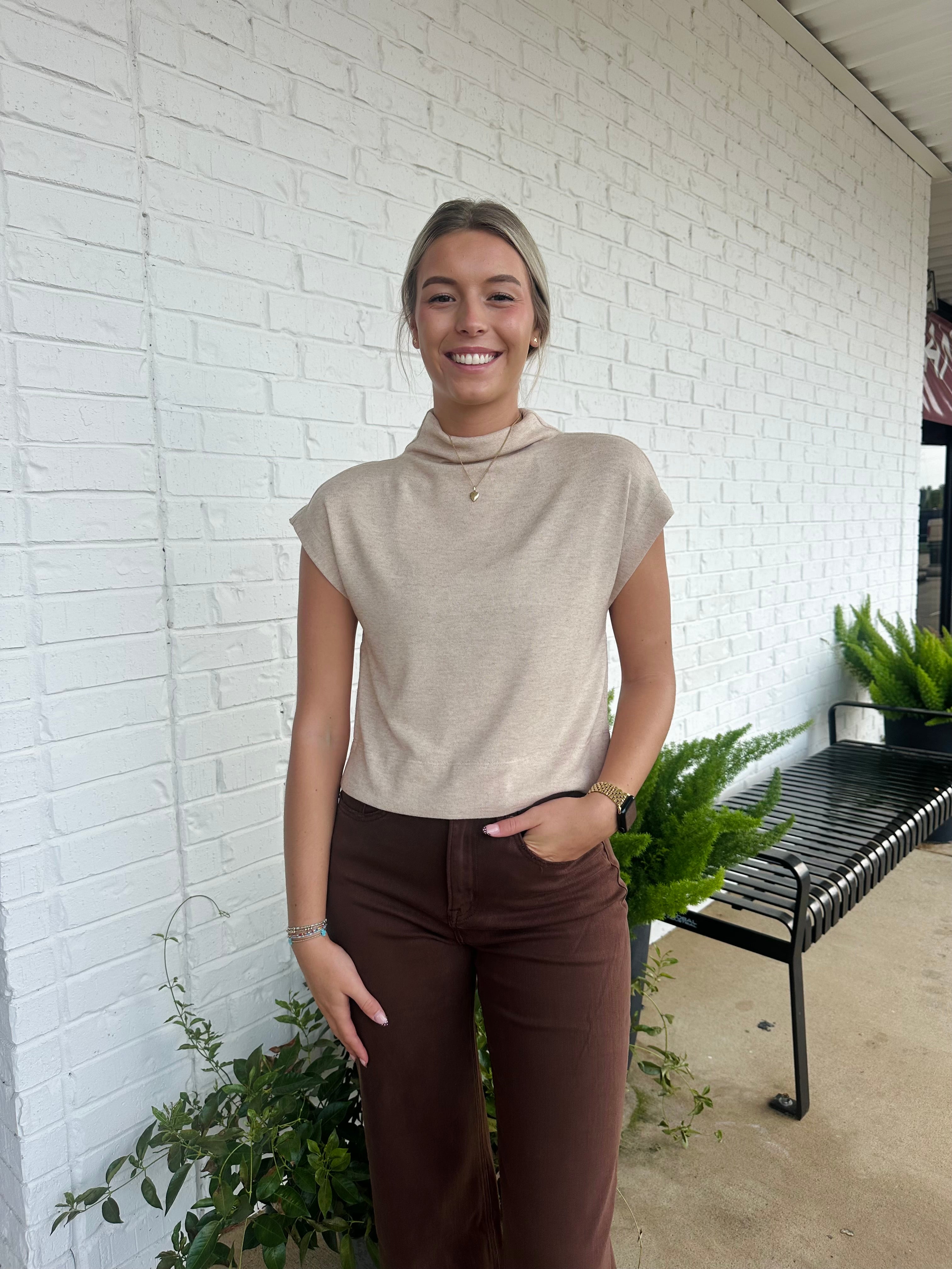Mica High Rise Wide leg Vintage Brown