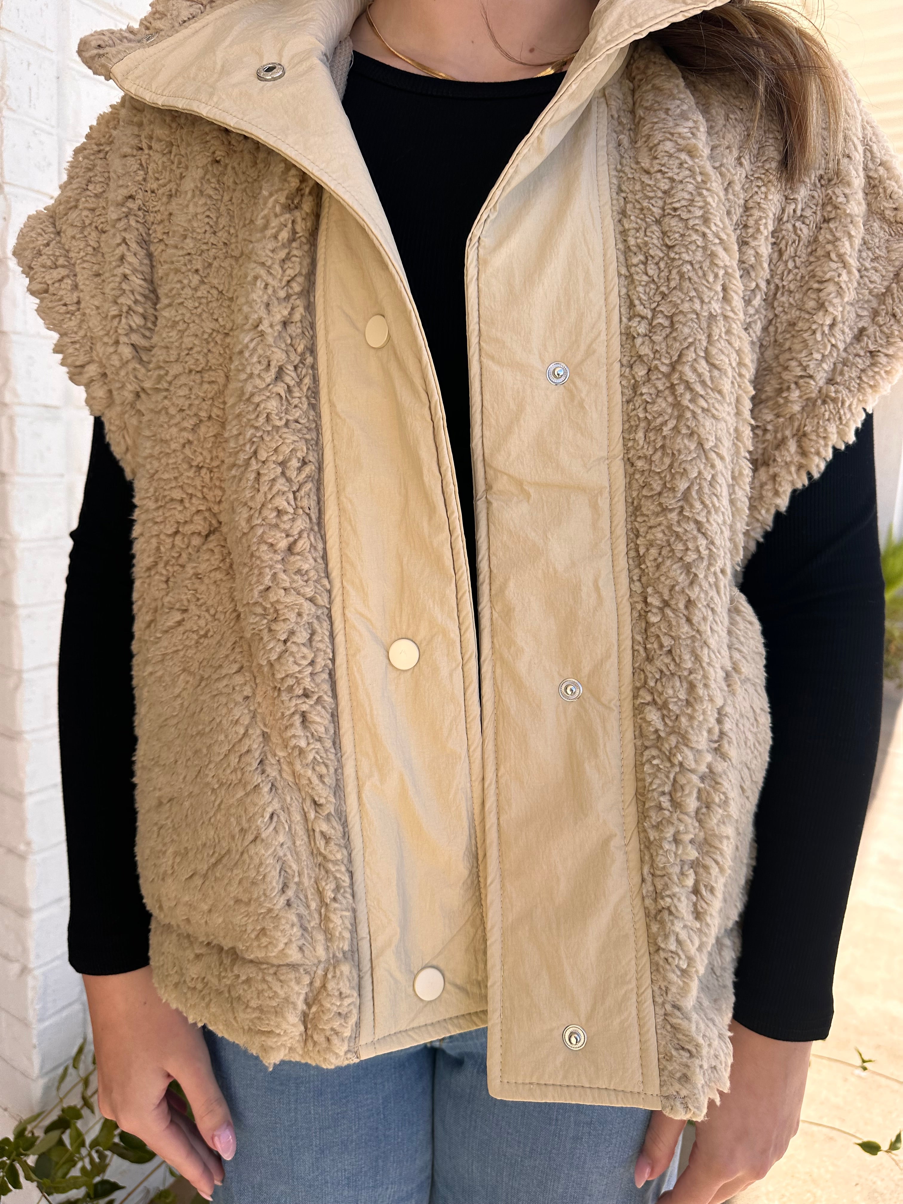 Millie Oversized Sherpa Vest