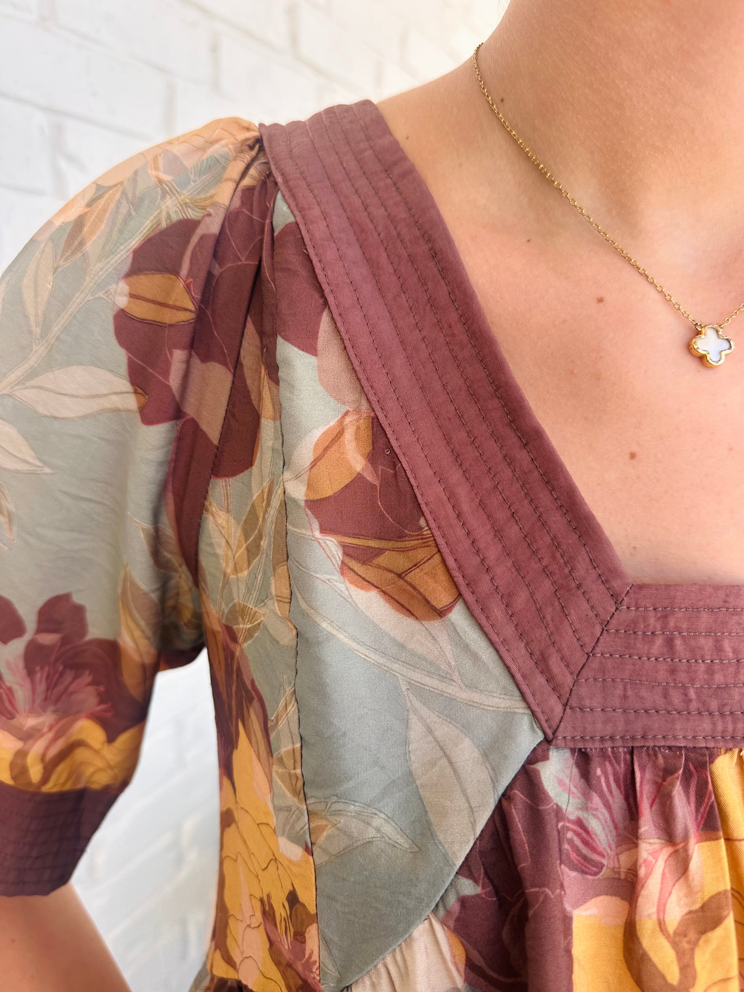 Fall Breeze Floral Top