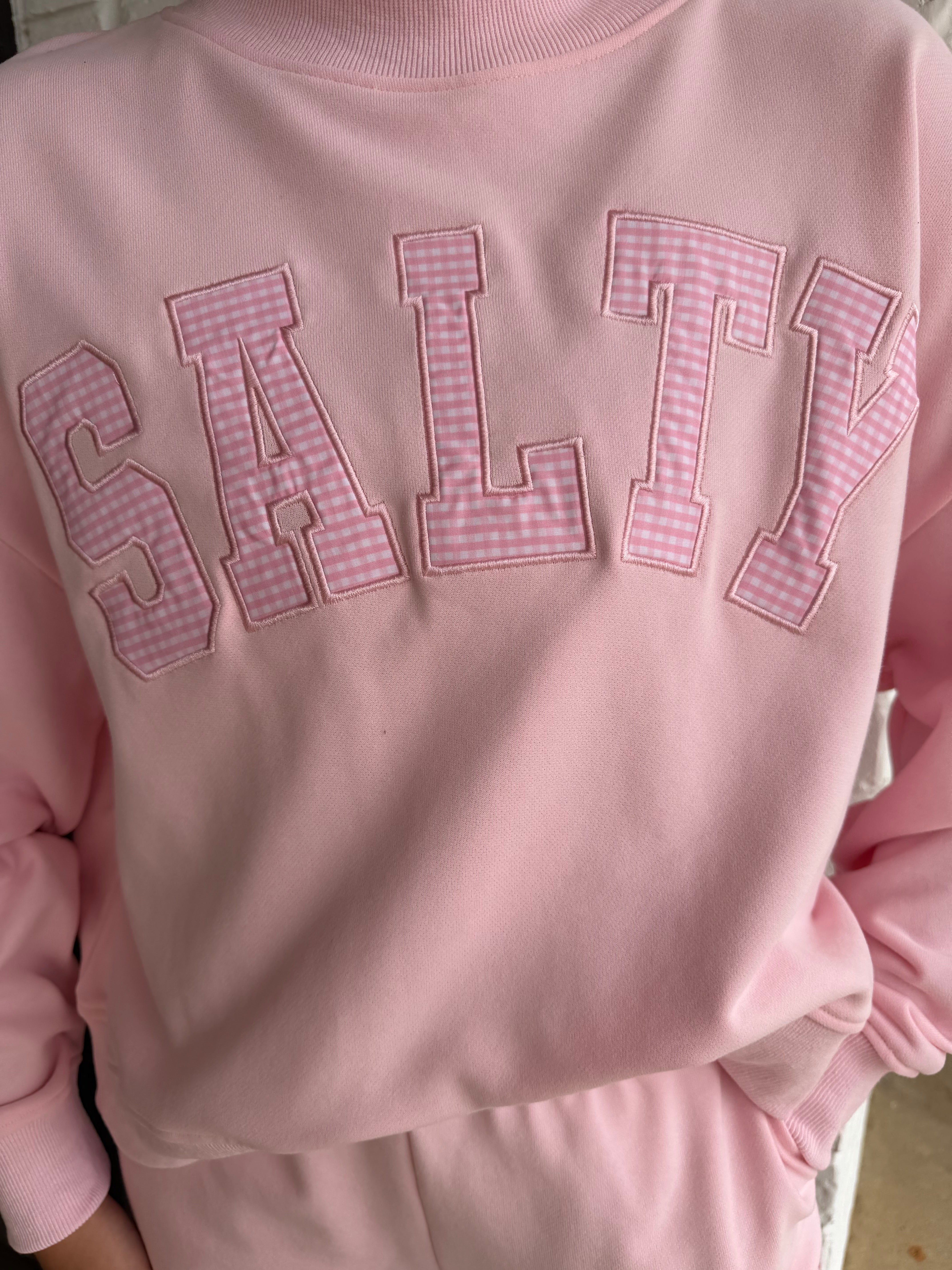 Salty Oversized Mock Neck Sweatshirt
