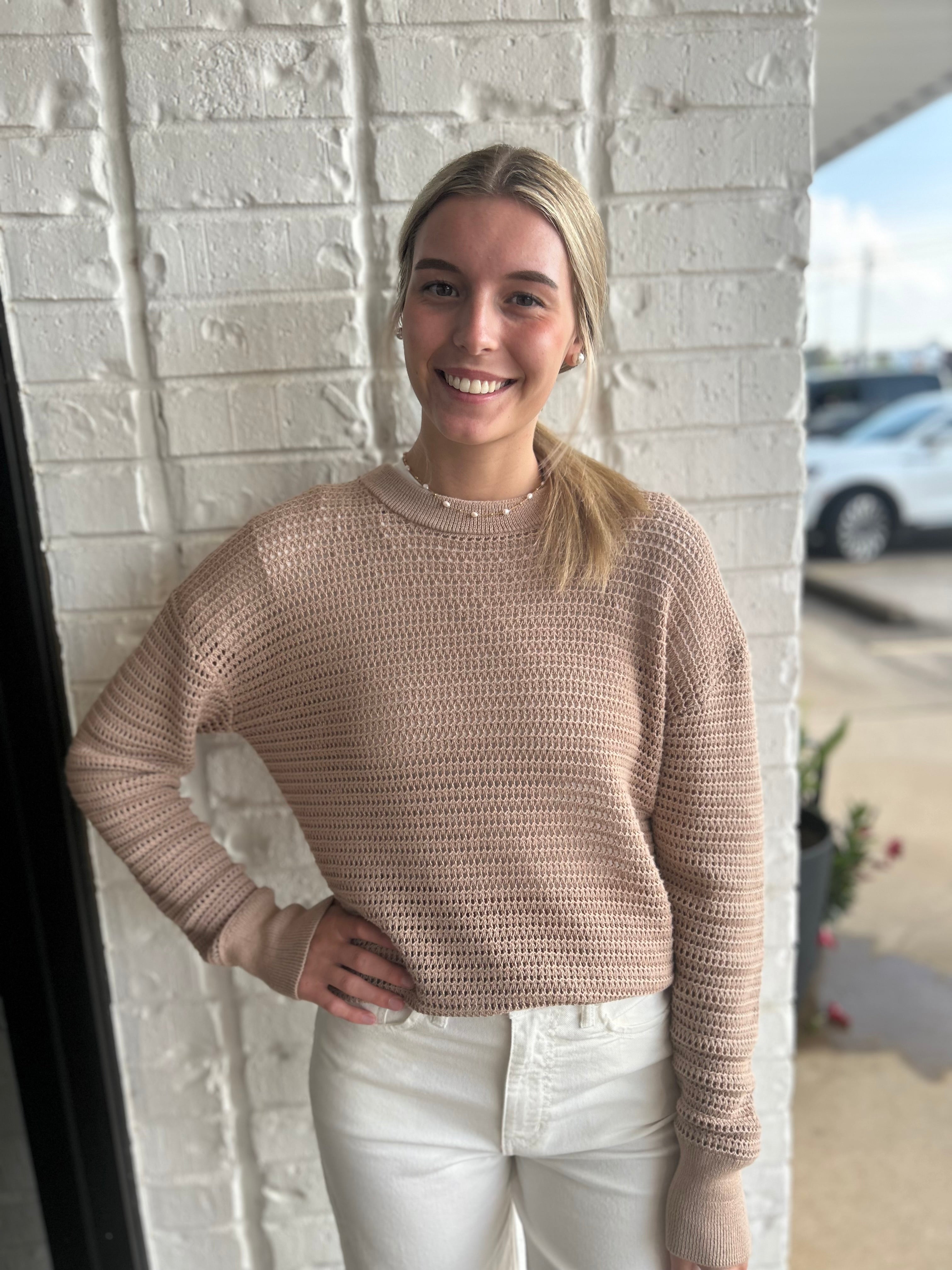 Breezy Crochet LS Pullover