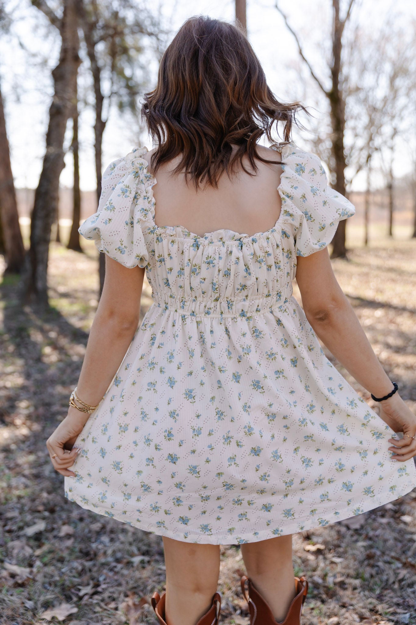 Emily Rose Floral Babydoll Mini Dress