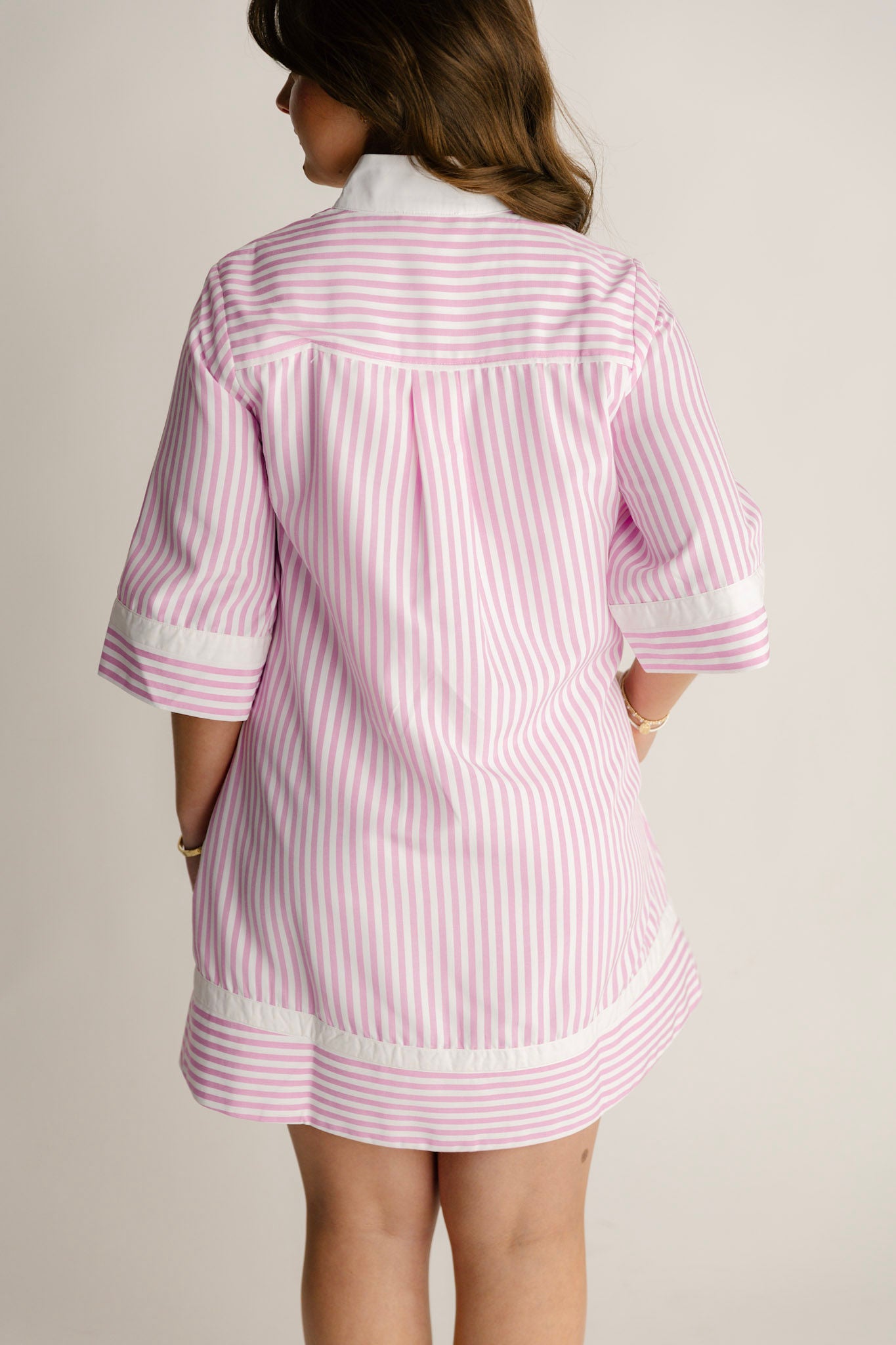 Paislee Pink Striped ENTRO Dress