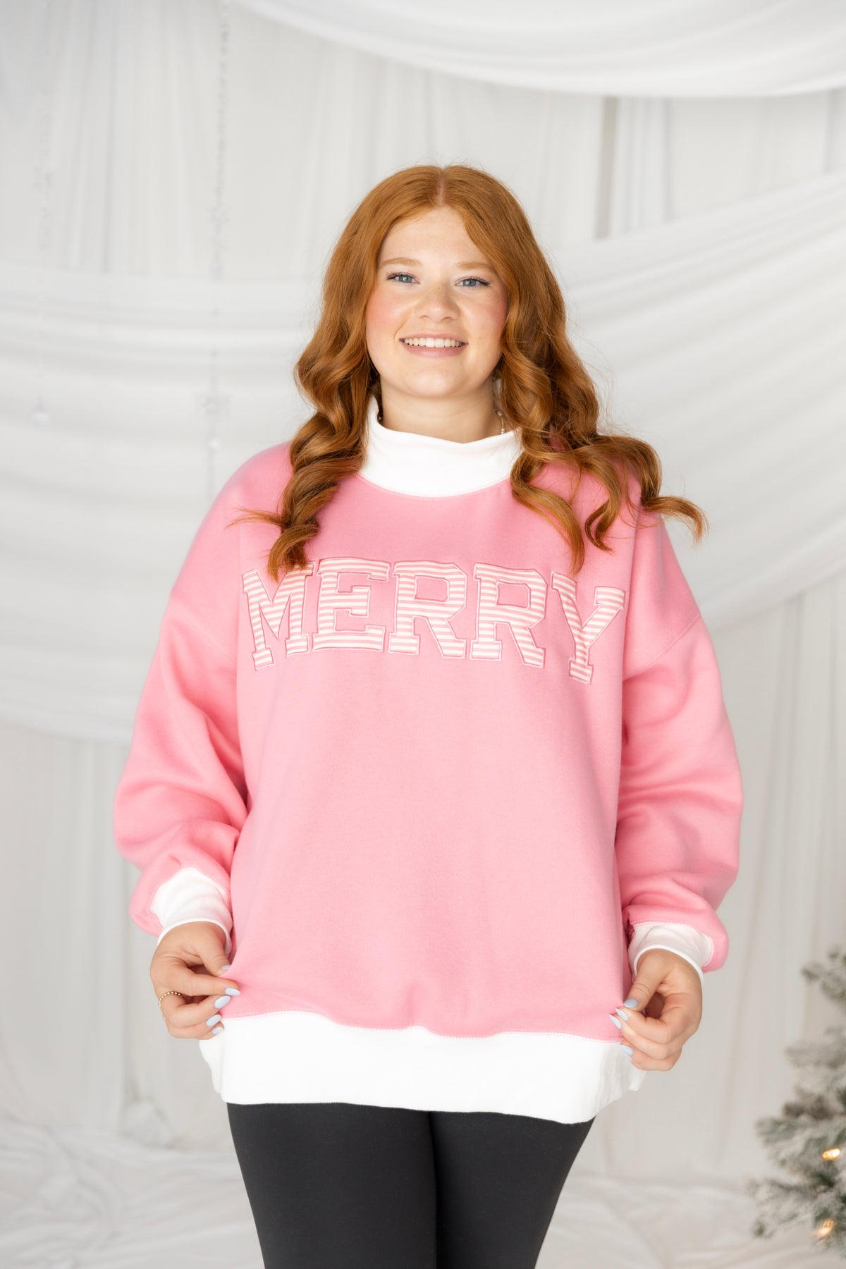 Merry Moments Mock Neck Sweatshirt