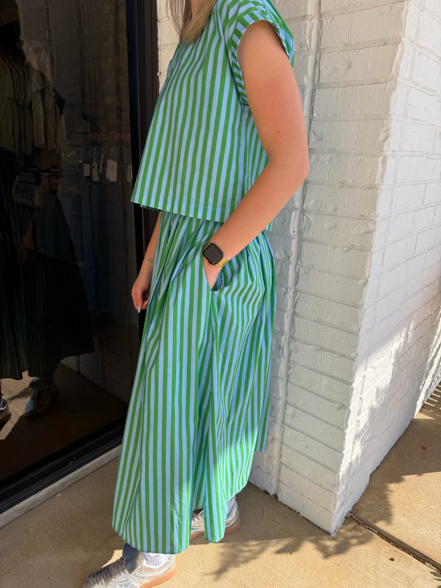 Entro Stripe Emily Skirt Set