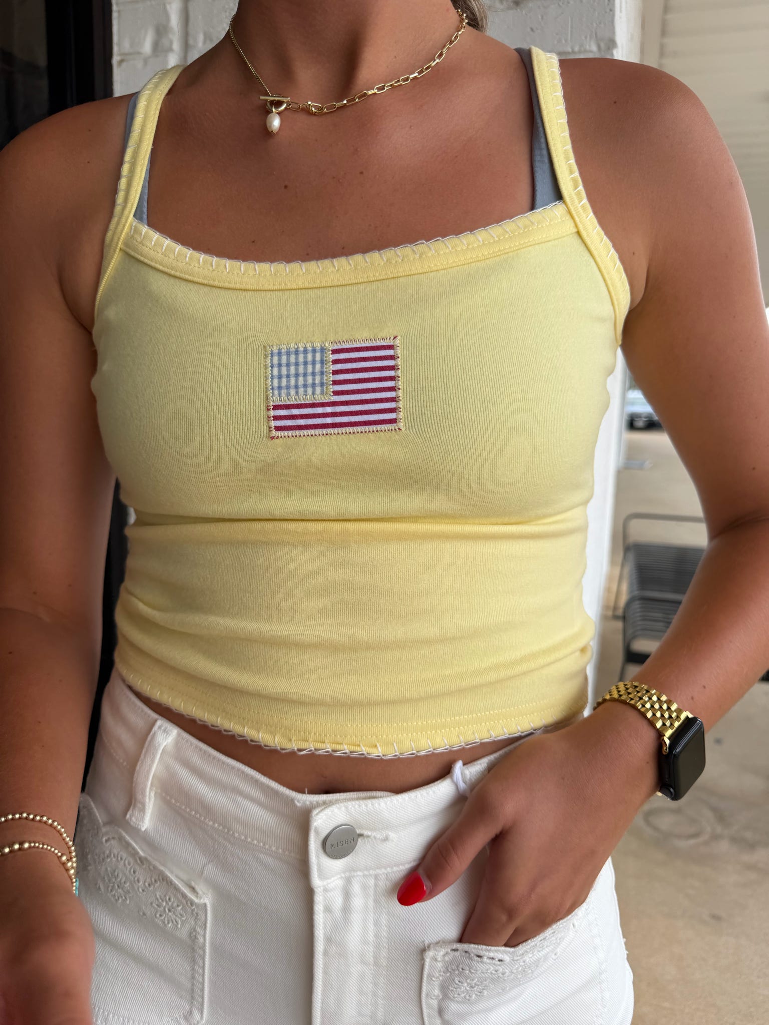 American Flag Tank Top
