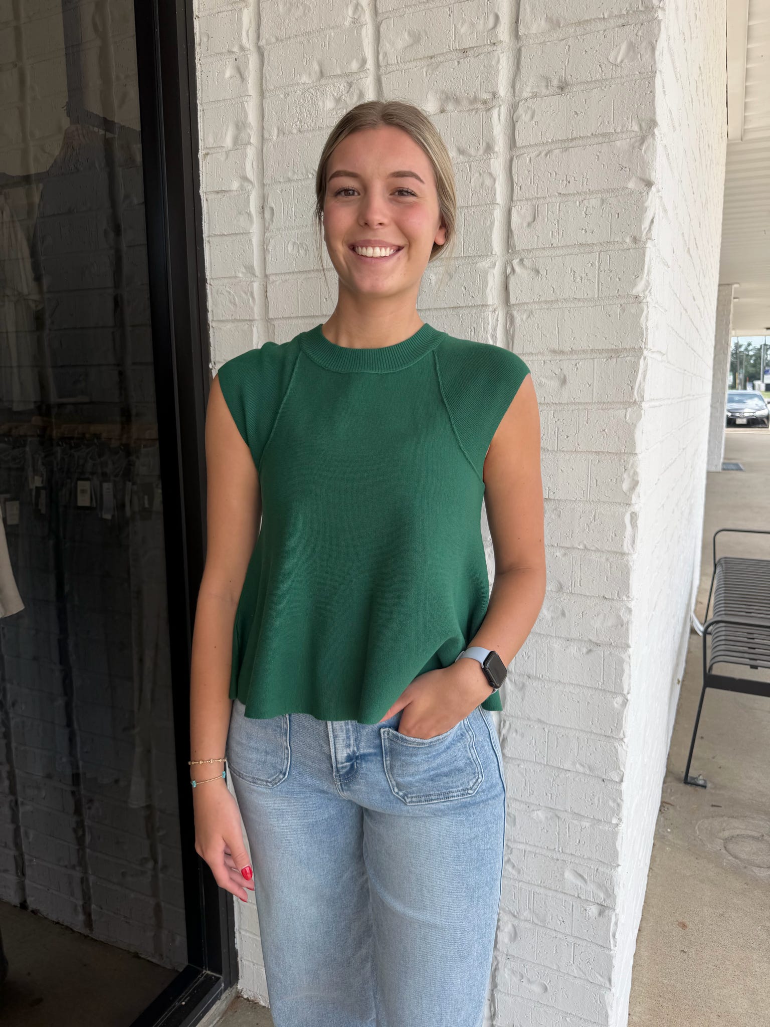 Katherine Sleeveless Sweater Top