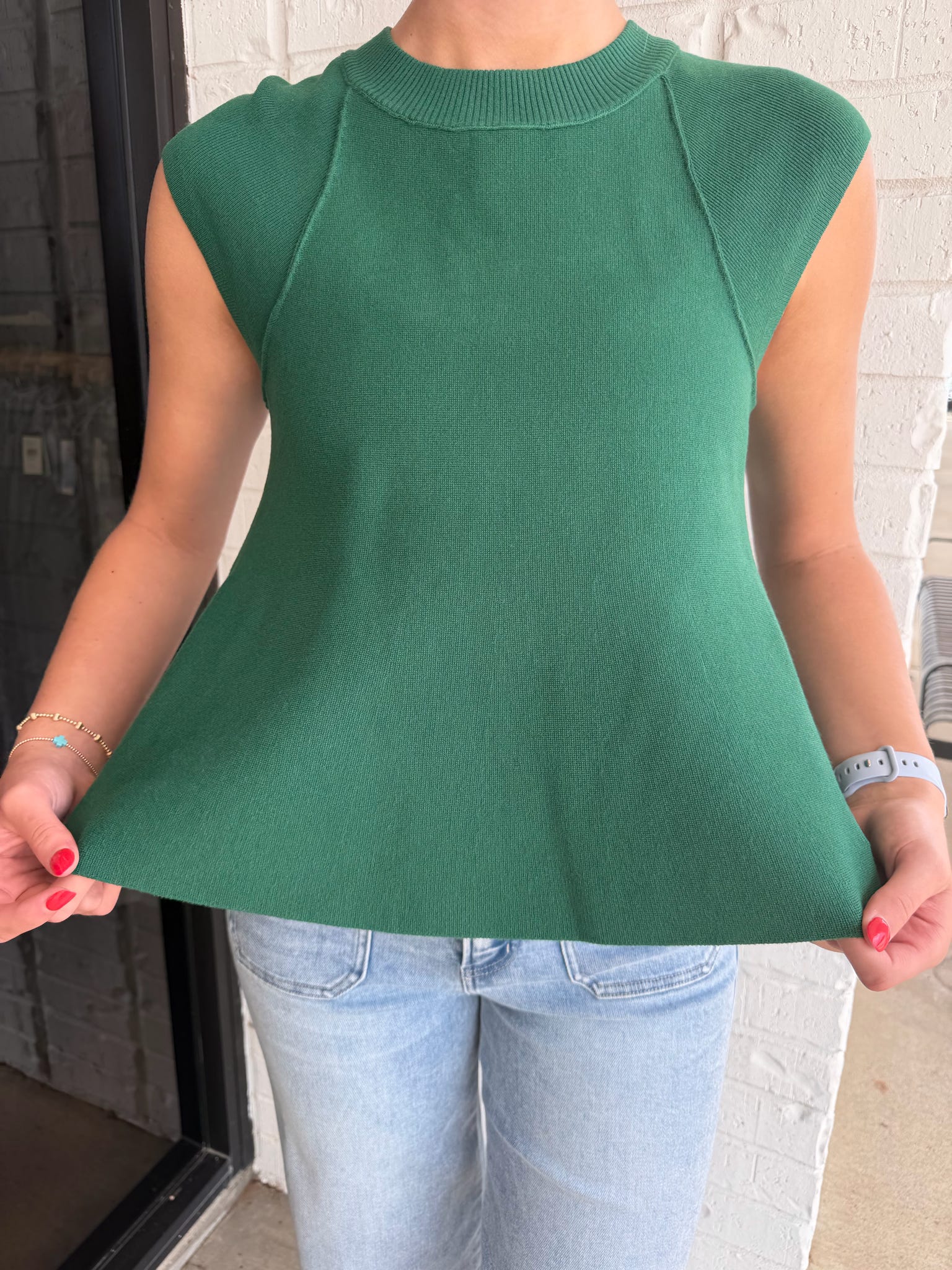 Katherine Sleeveless Sweater Top