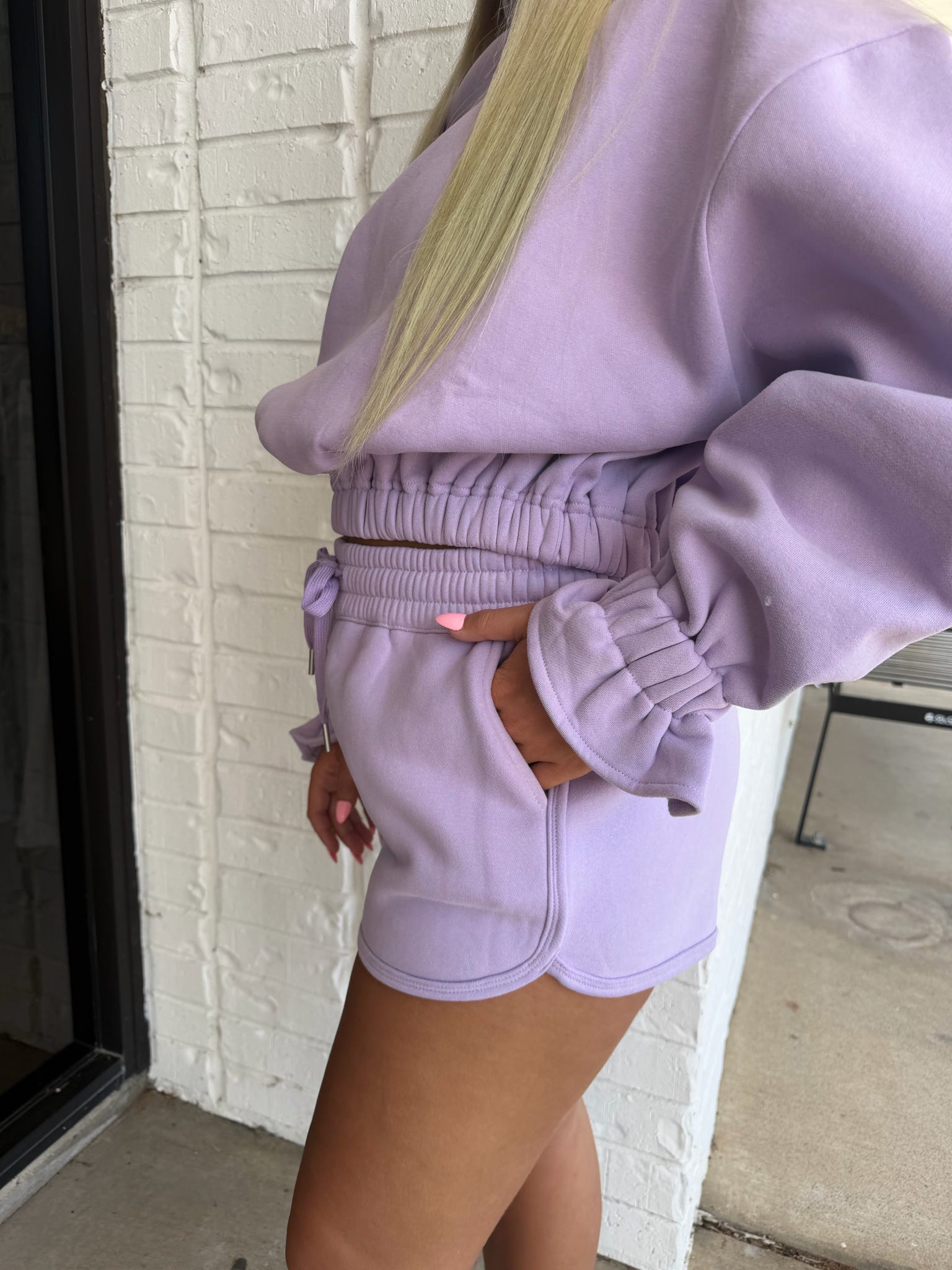 Kynlie Ruffled Cuff Mock Neck 2 Piece Set