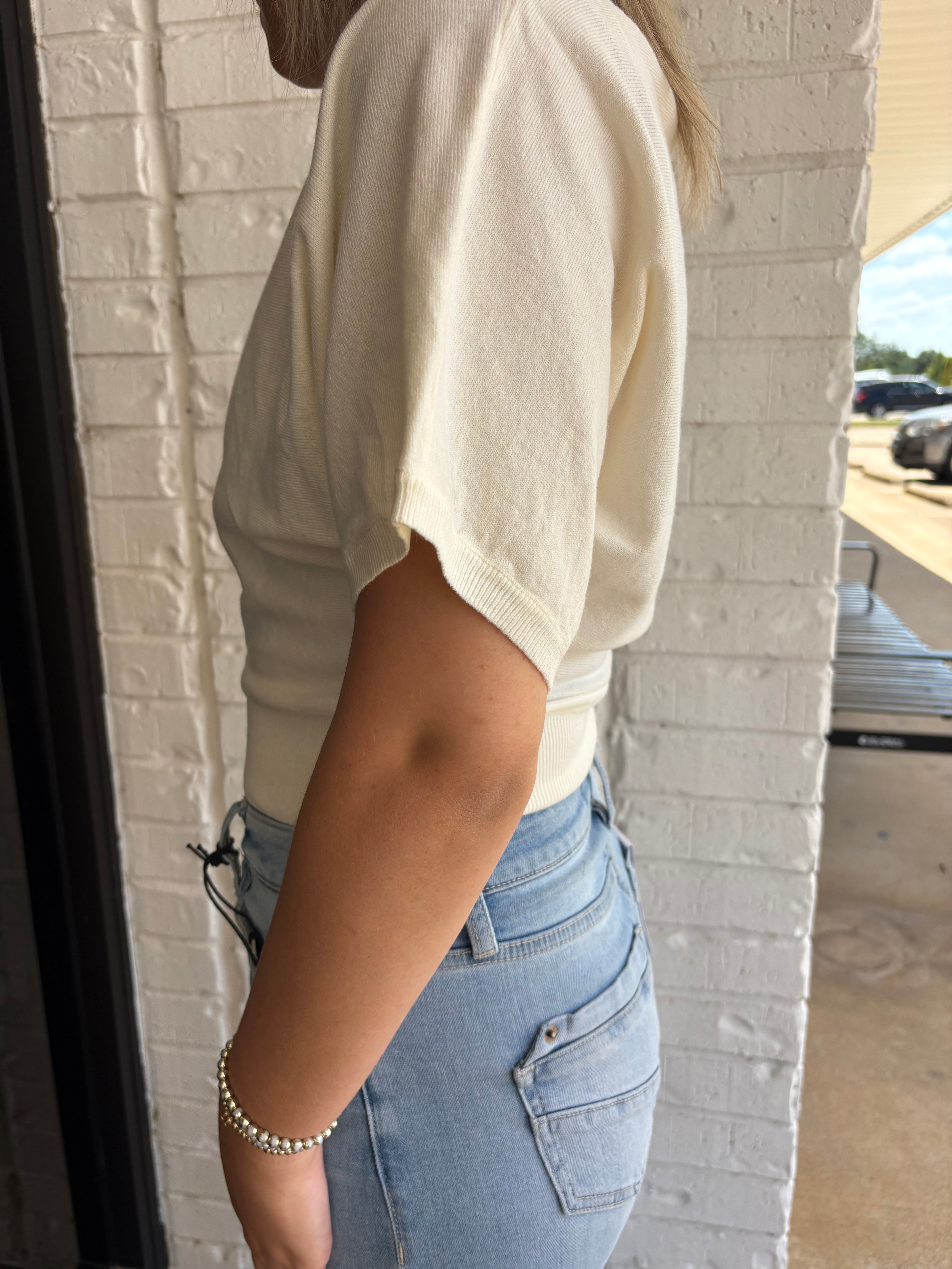 Boat Neck Sweater Top