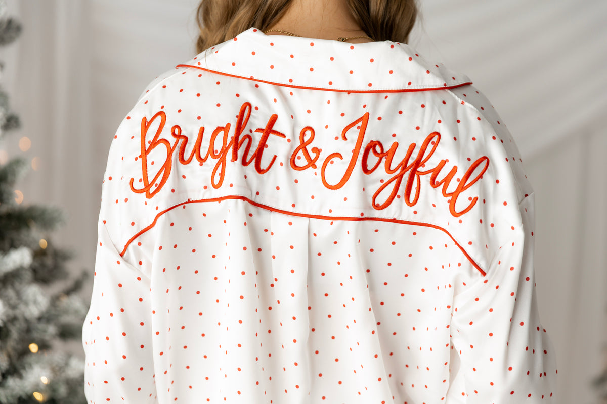 Satin Polka Dot PJ Set