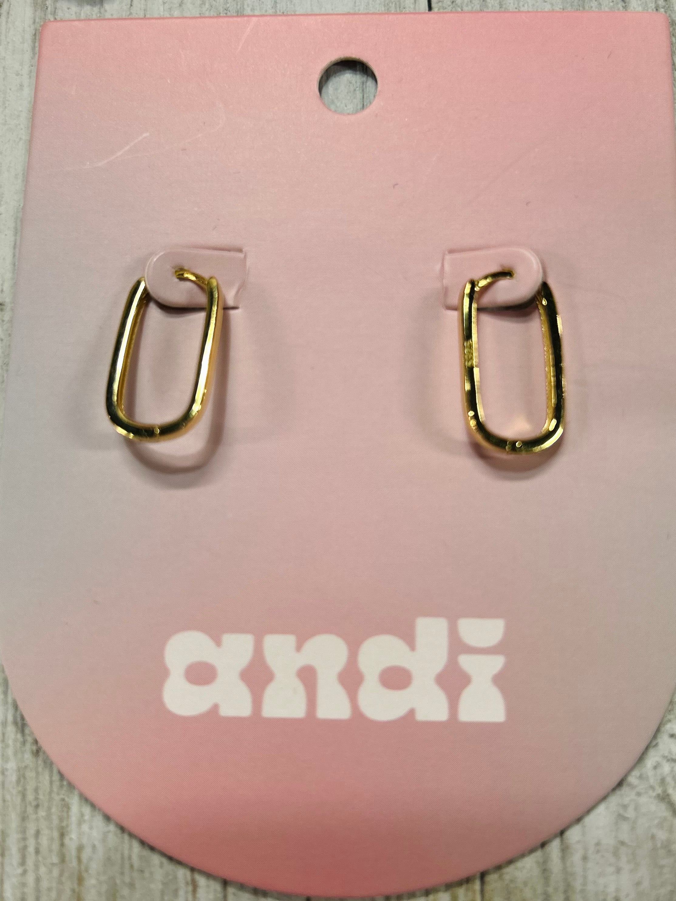 Paperclip Hoop Earrings