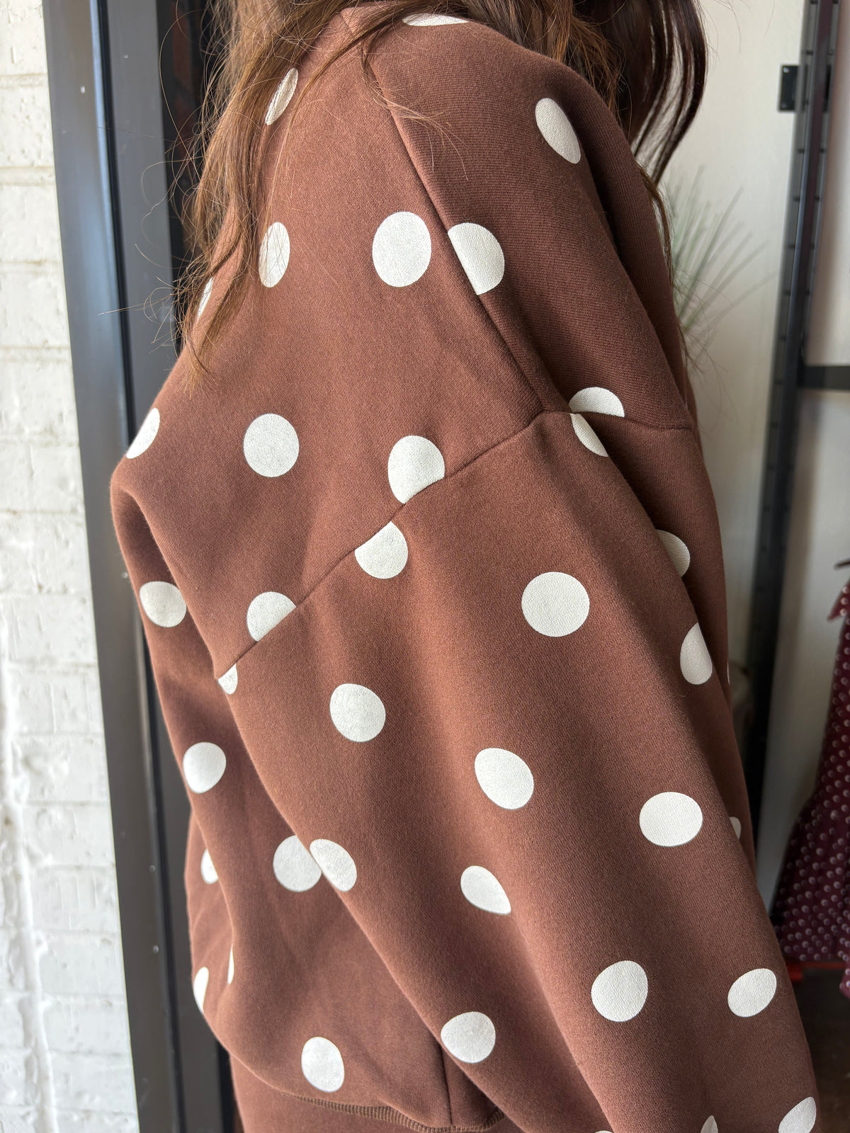 Avery Polka Dot Sweat Set