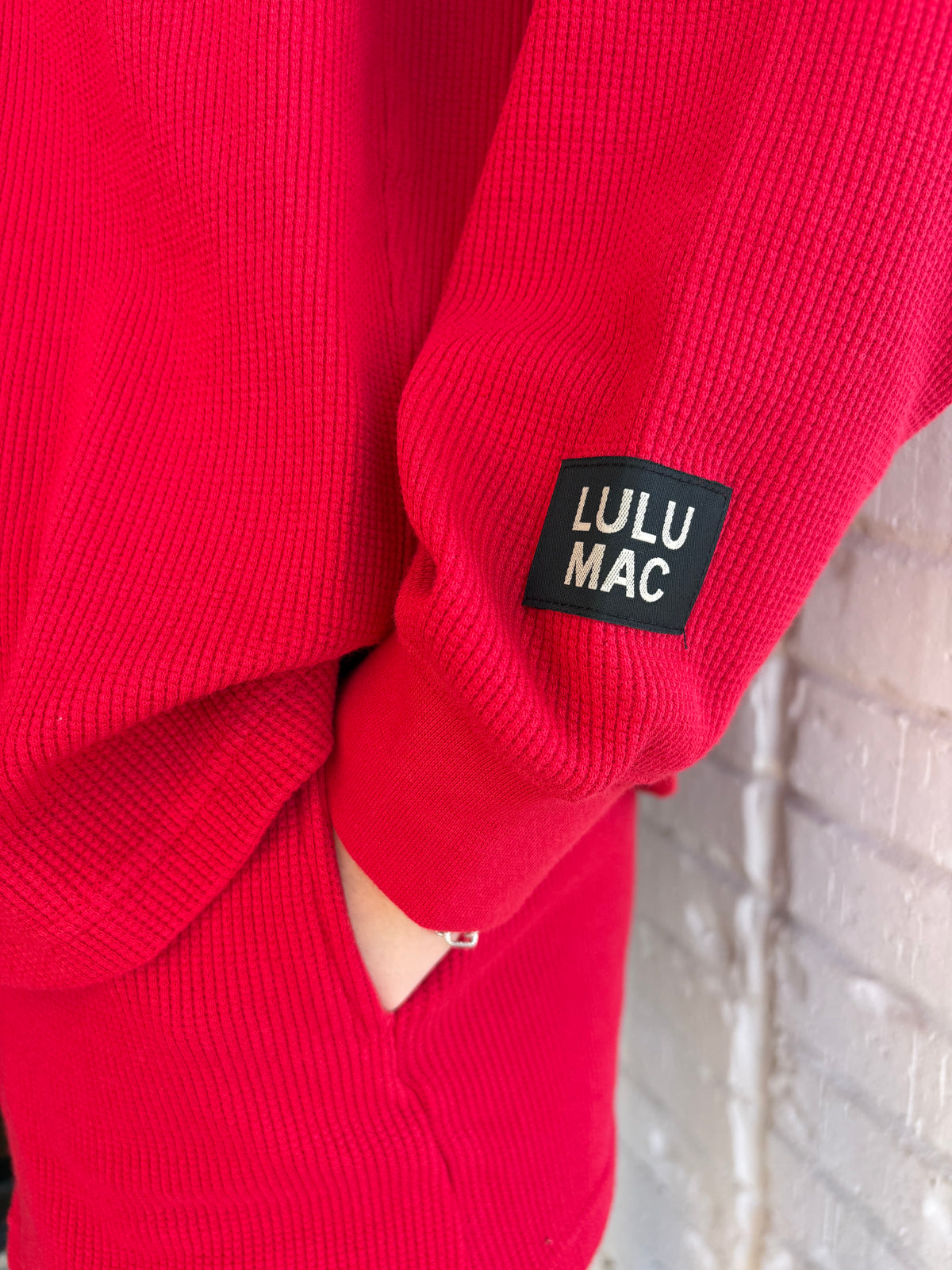 Lulu Mac Waffle Longsleeve Top
