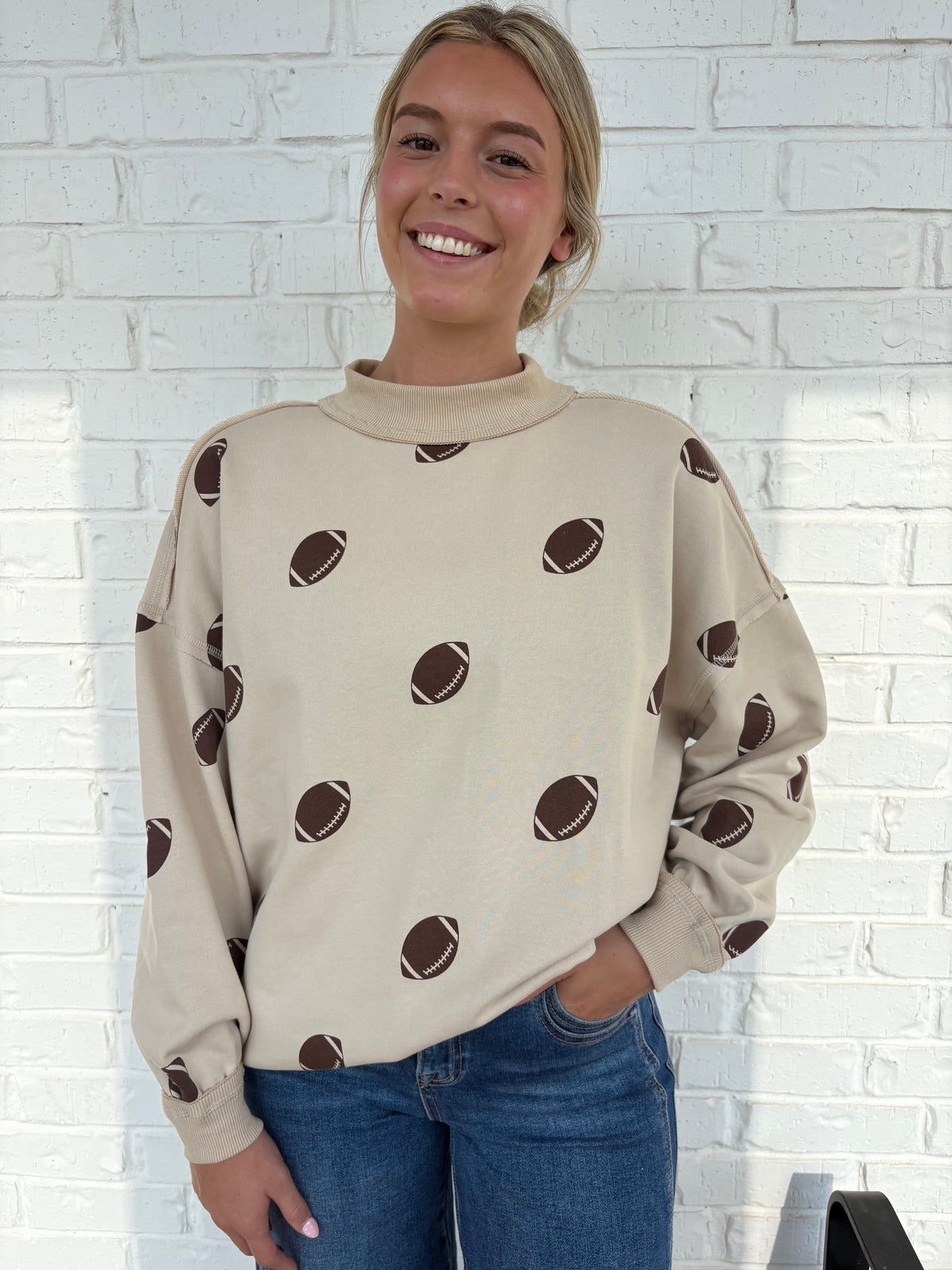 Gameday Football Mockneck