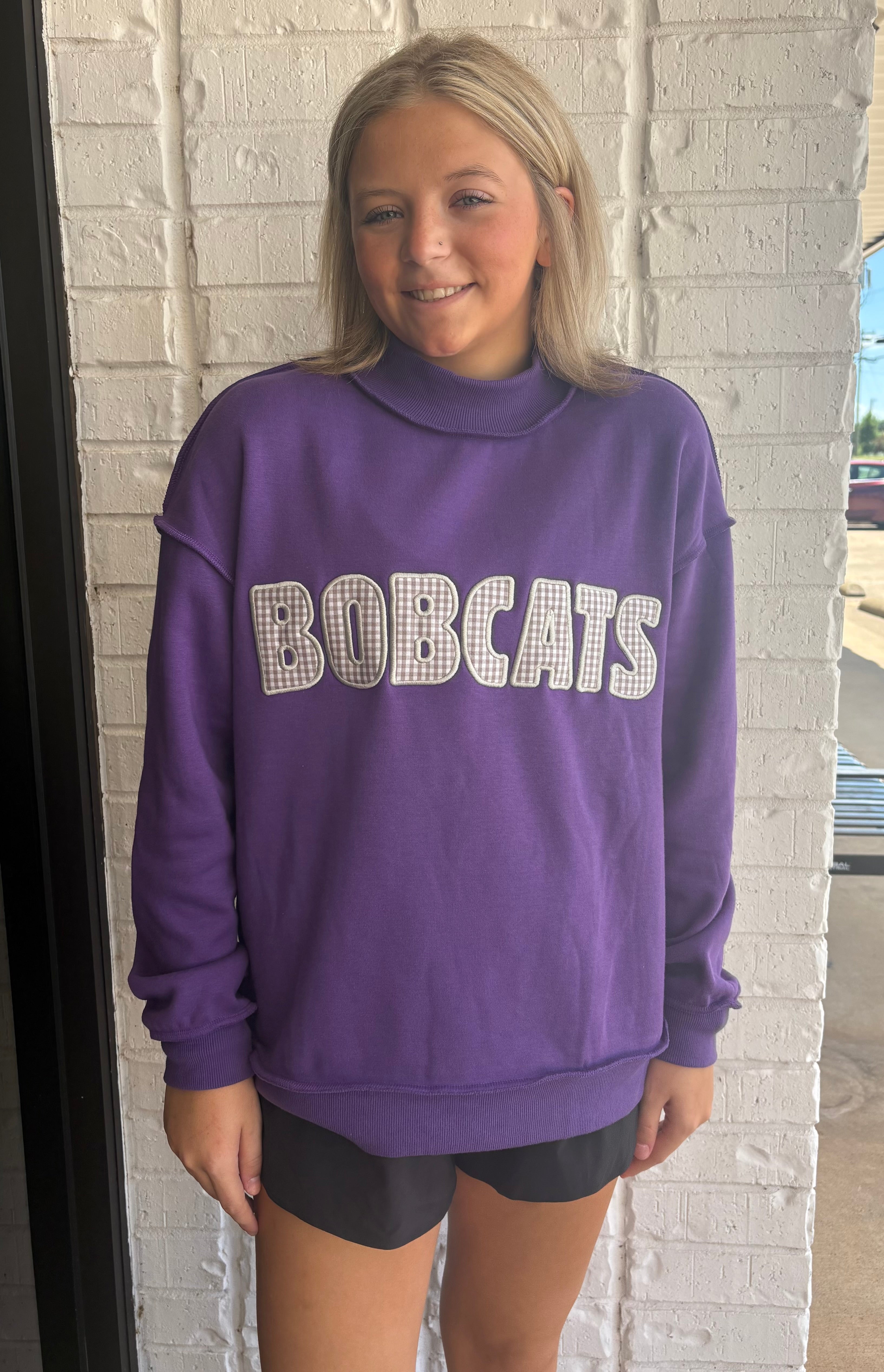School Spirit Mockneck Sweatshirt