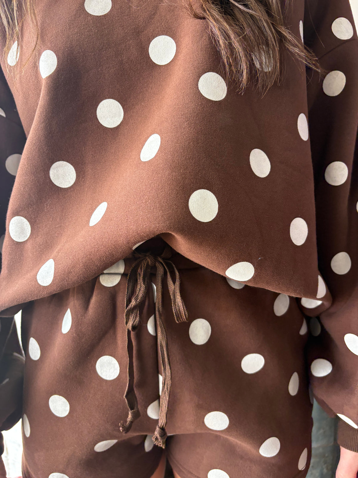 Avery Polka Dot Sweat Set